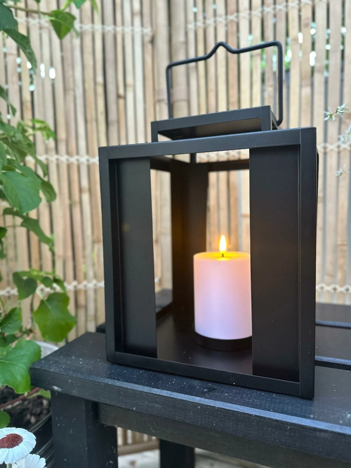 LED Utendørs lanterne med bloklys - Image 8