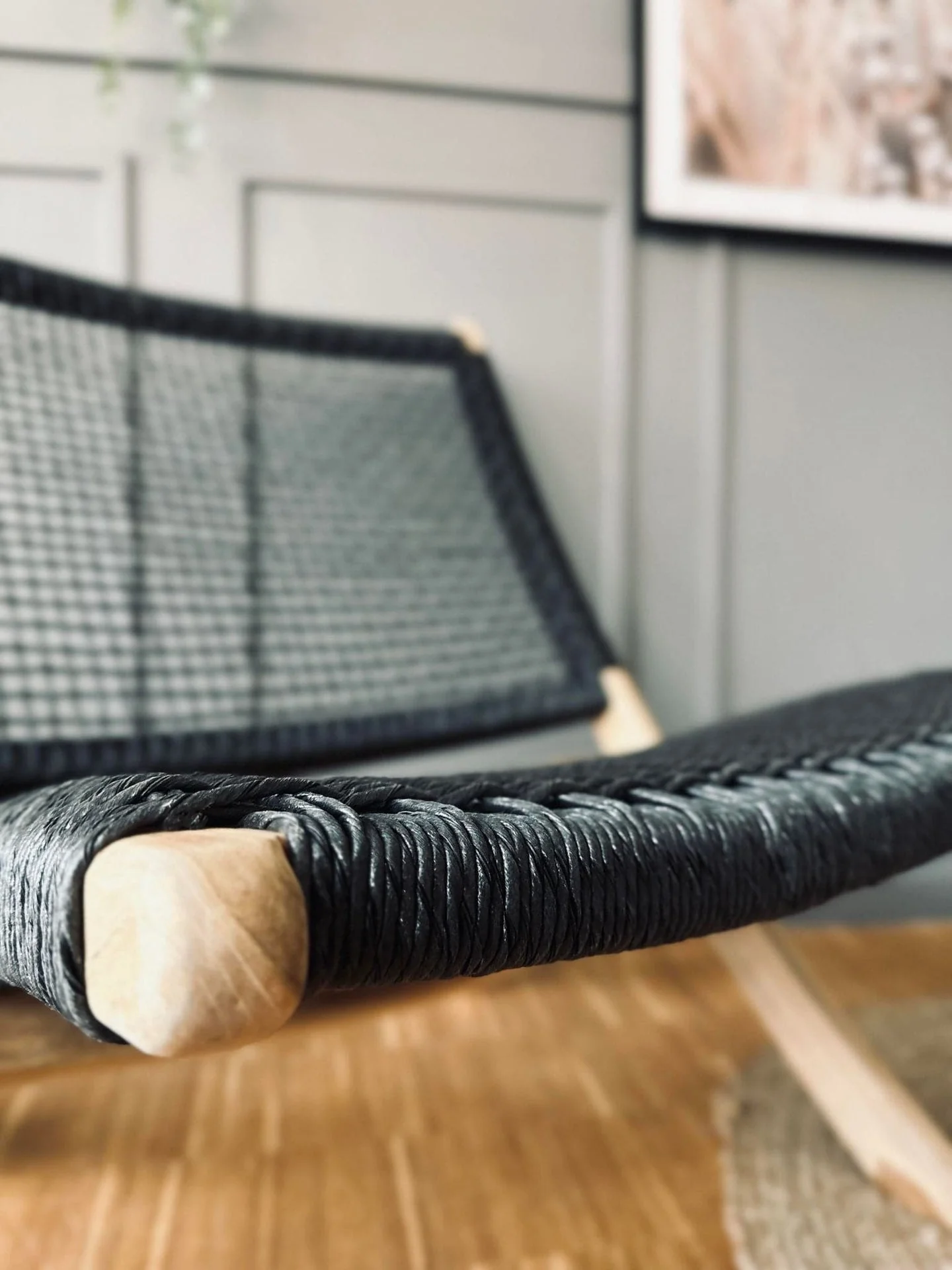Lenestol Teak Black - Godkjent for innendørs og utendørs - Image 3