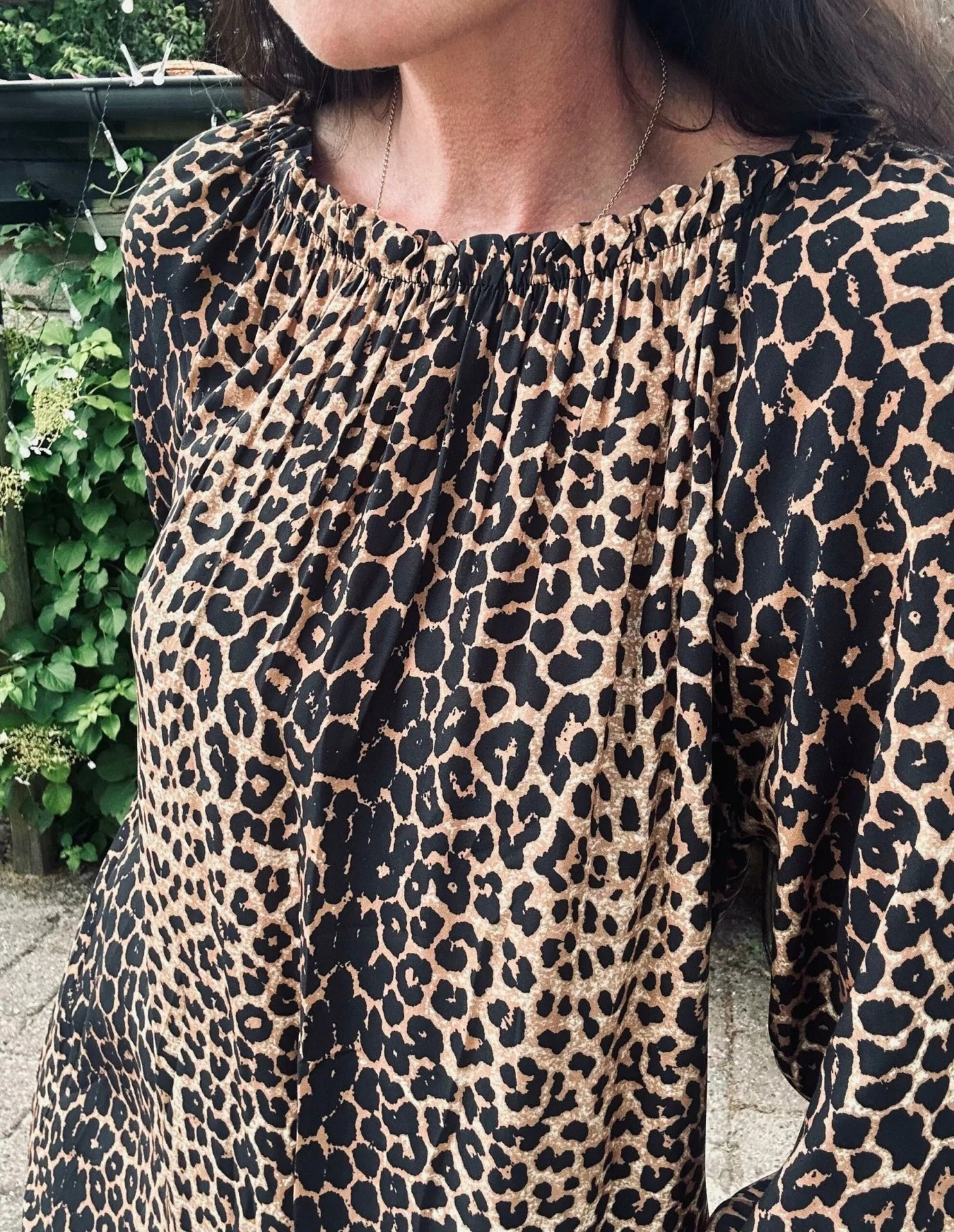 Kjole leopard – Lang - Image 6
