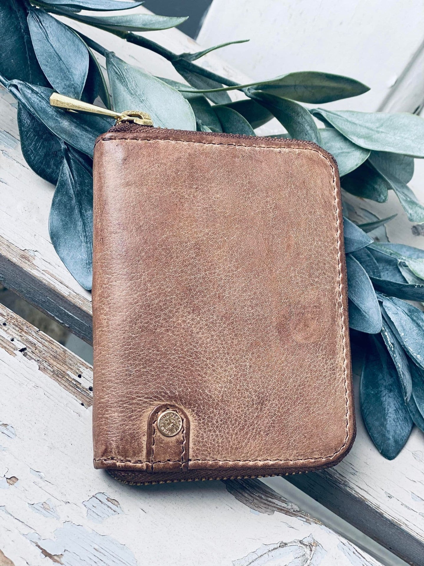 Lommebok i mykt skinn - Walnut