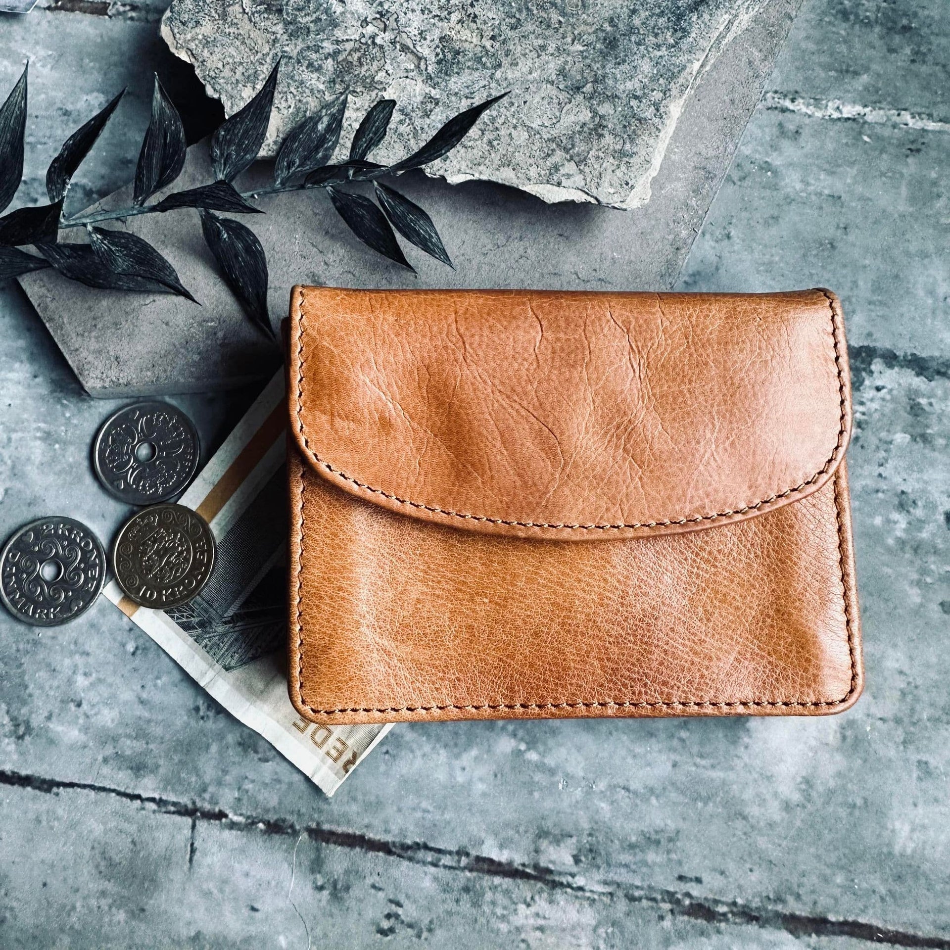 Lommebok Small URBAN Cognac
