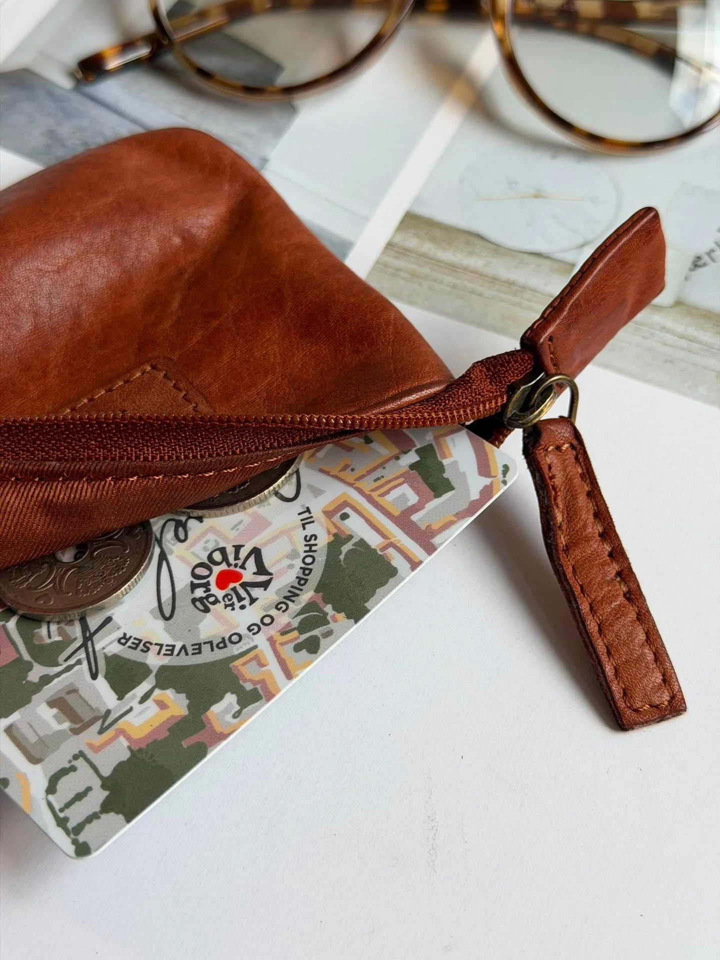 Lommebok - washed dark cognac - Image 5