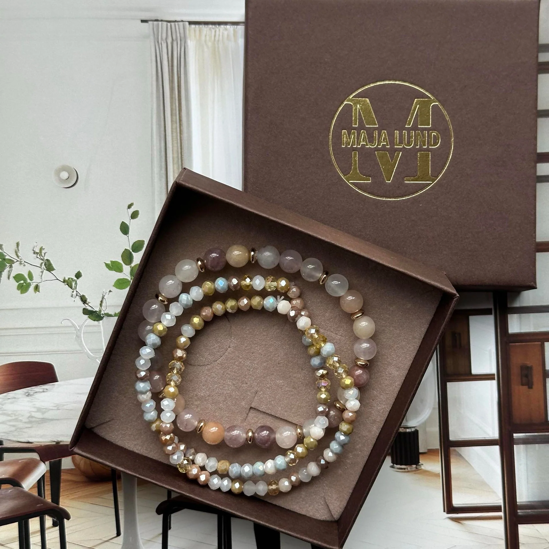 Armbånd Luna Blush Mix – Sett med 3 stk - Image 5