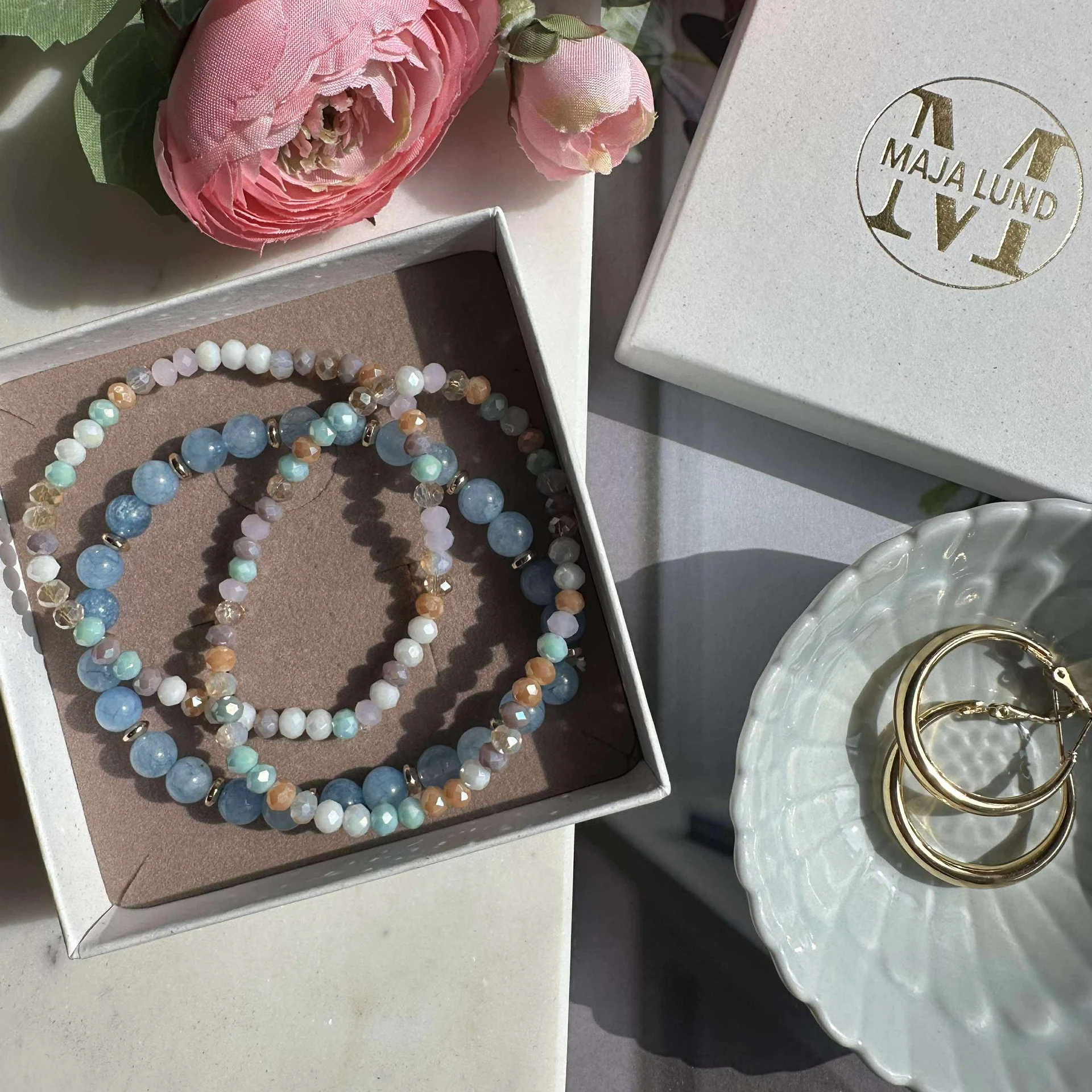 Armbånd Luna Soft blue – Sett med 3 stk - Image 7