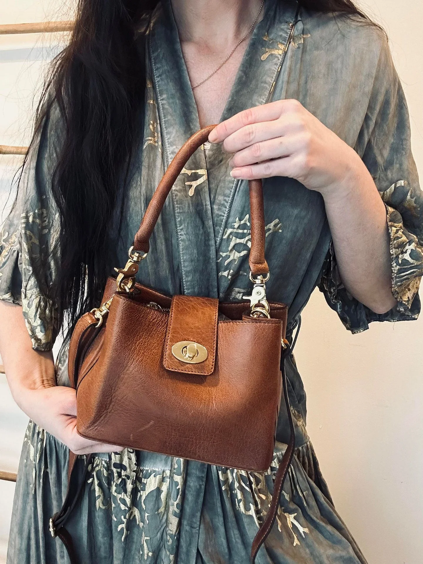 Crossbody Lux walnut Mini - Image 4