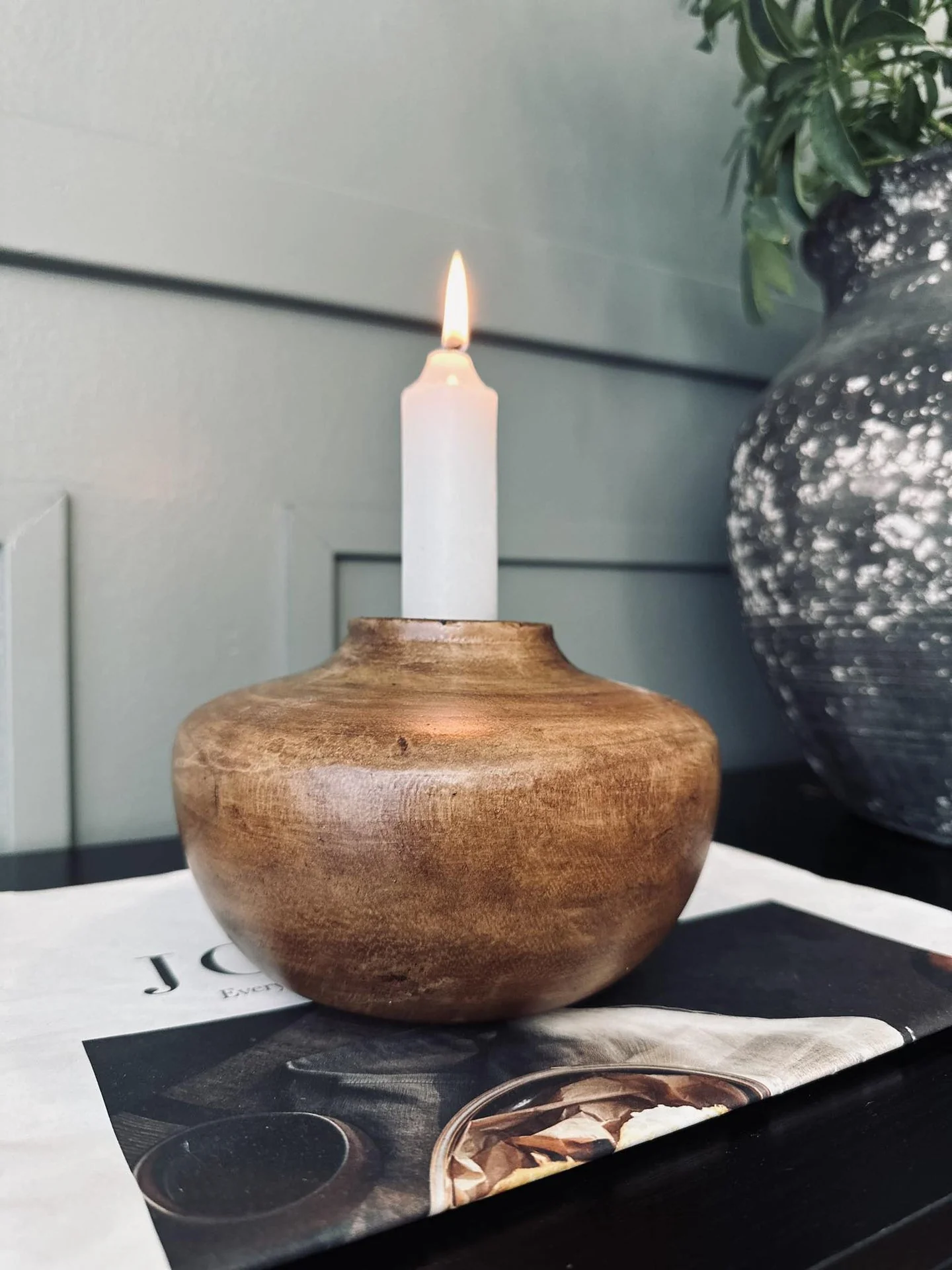 Lysestake / vase wood - Image 4