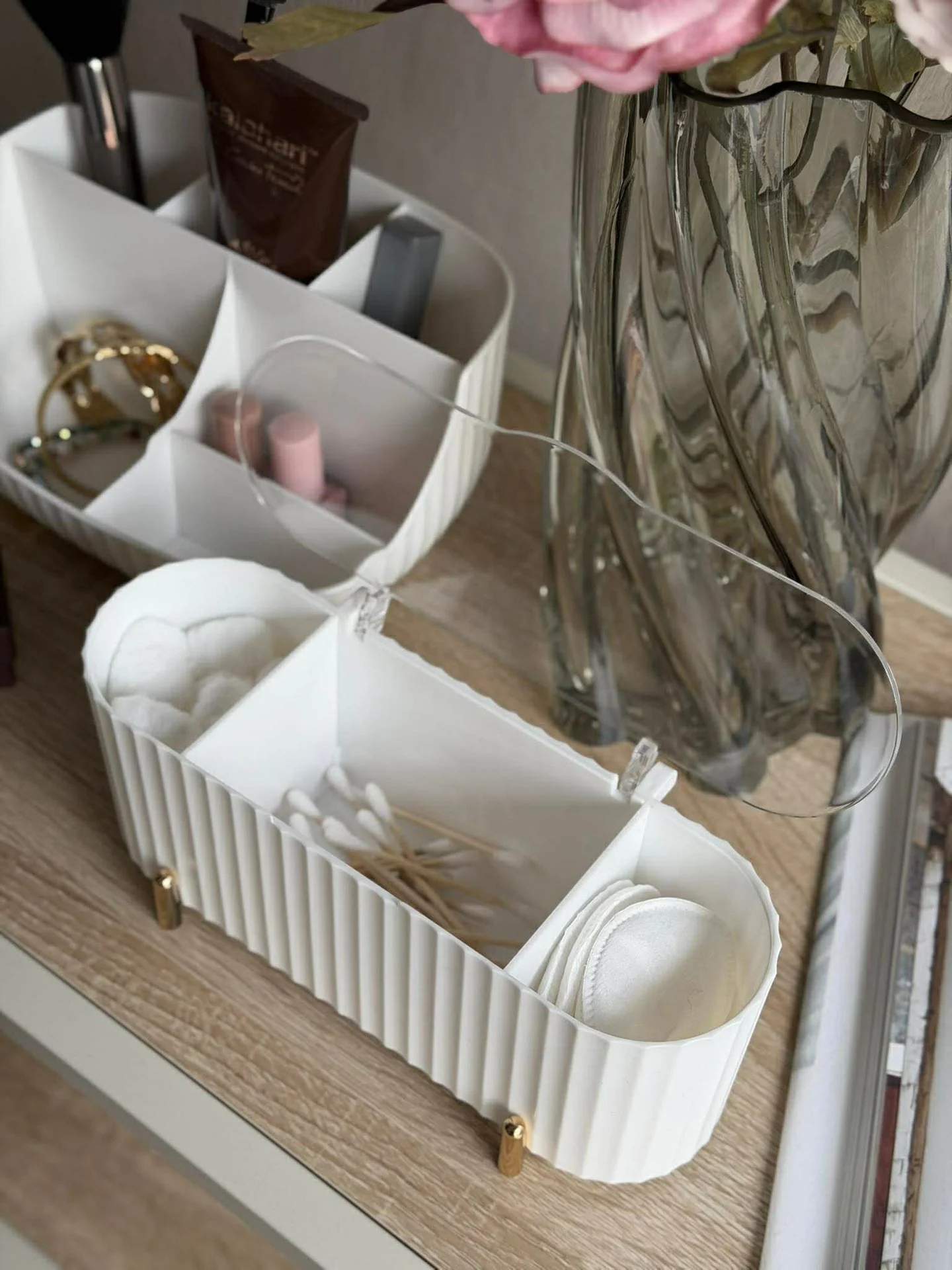 Makeup organiser - Hvit - Image 6