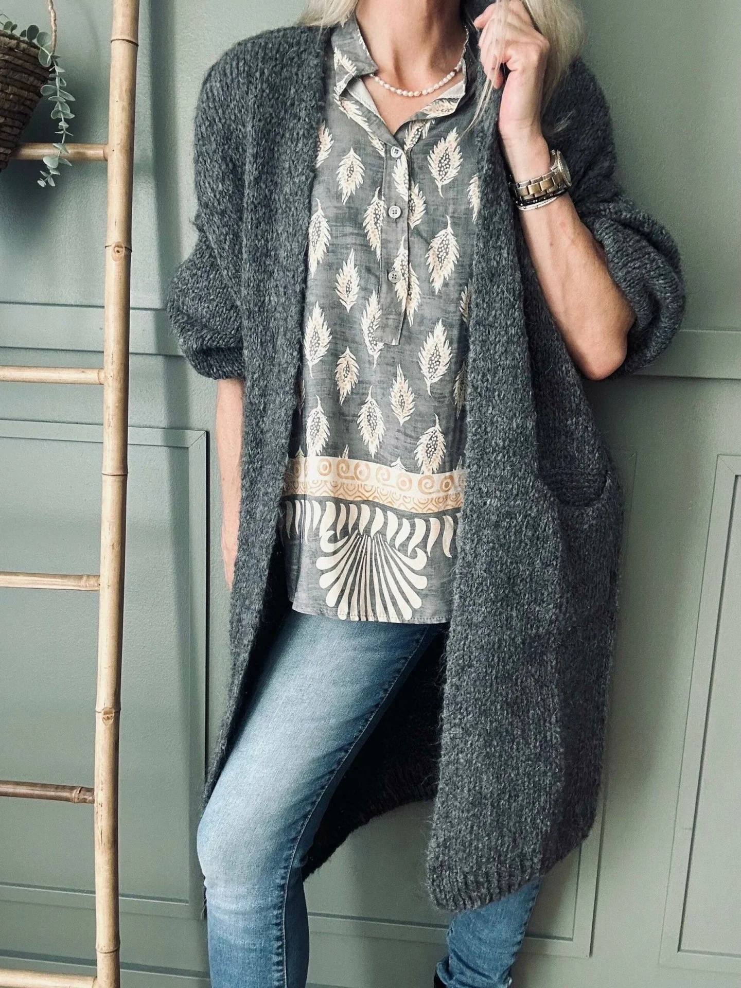 Cardigan Megan Grey - Image 2