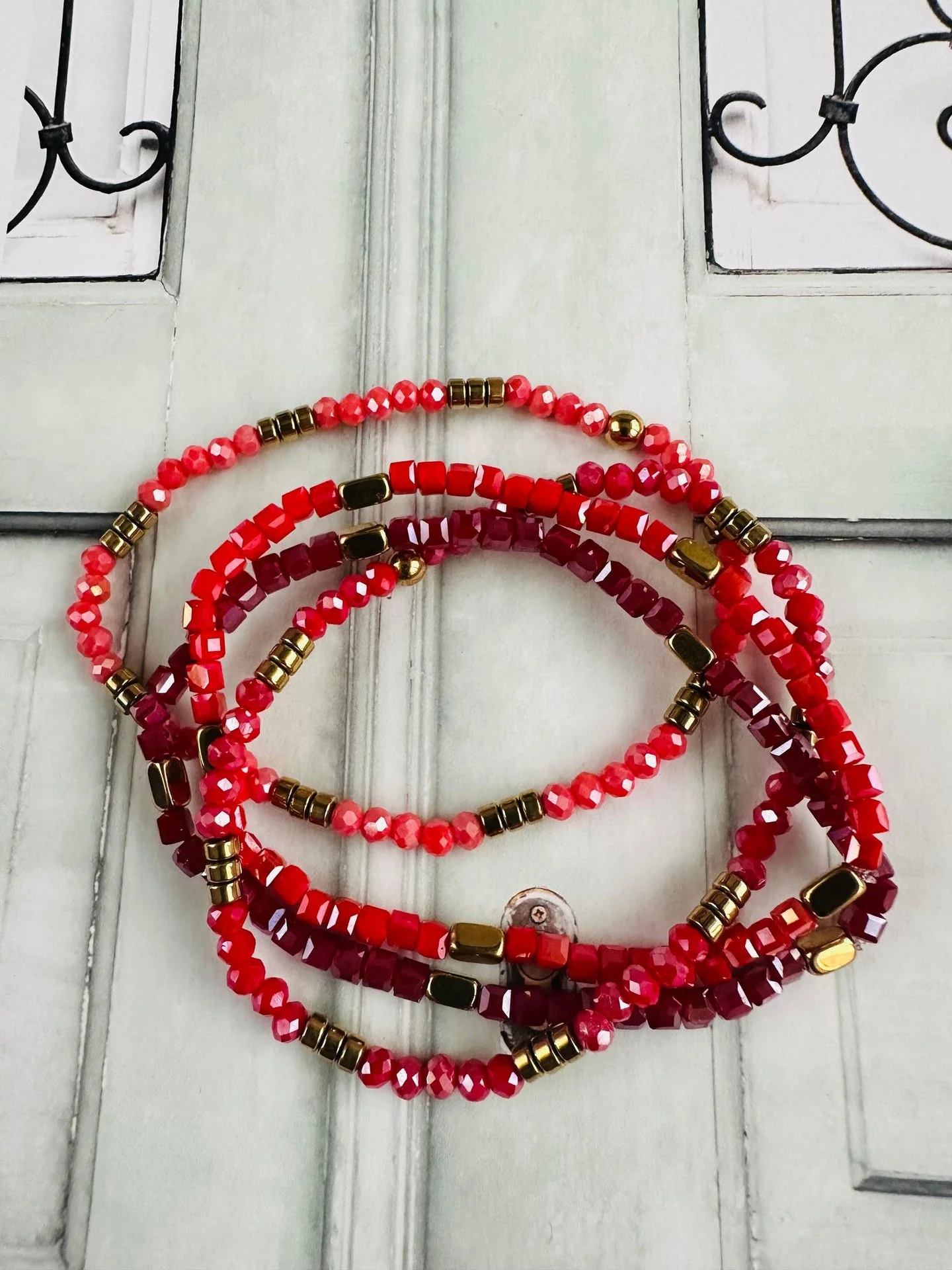 Armbånd Merle – Red mix 1.Stk - Image 3