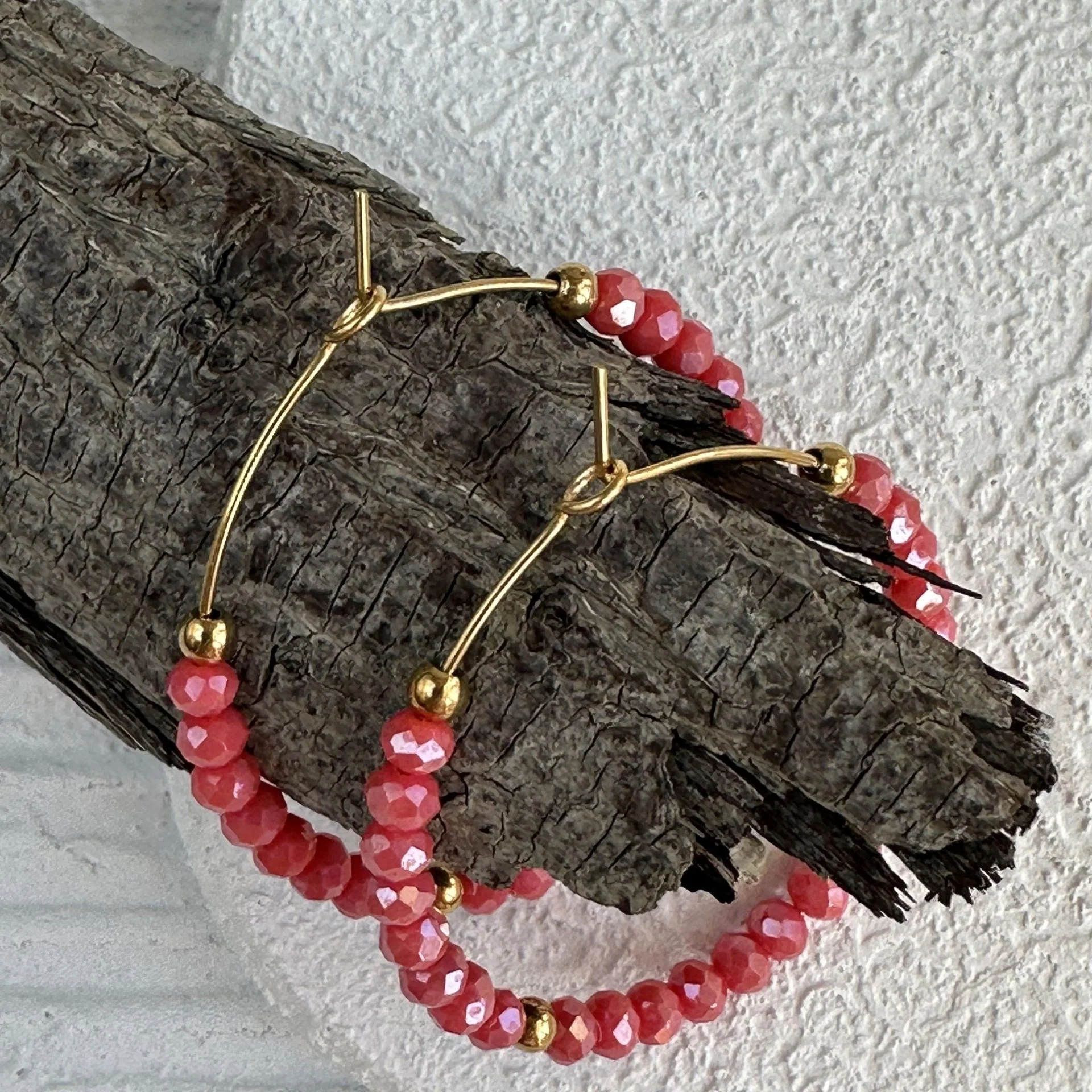 Øreringer Merle – Coral - Image 6