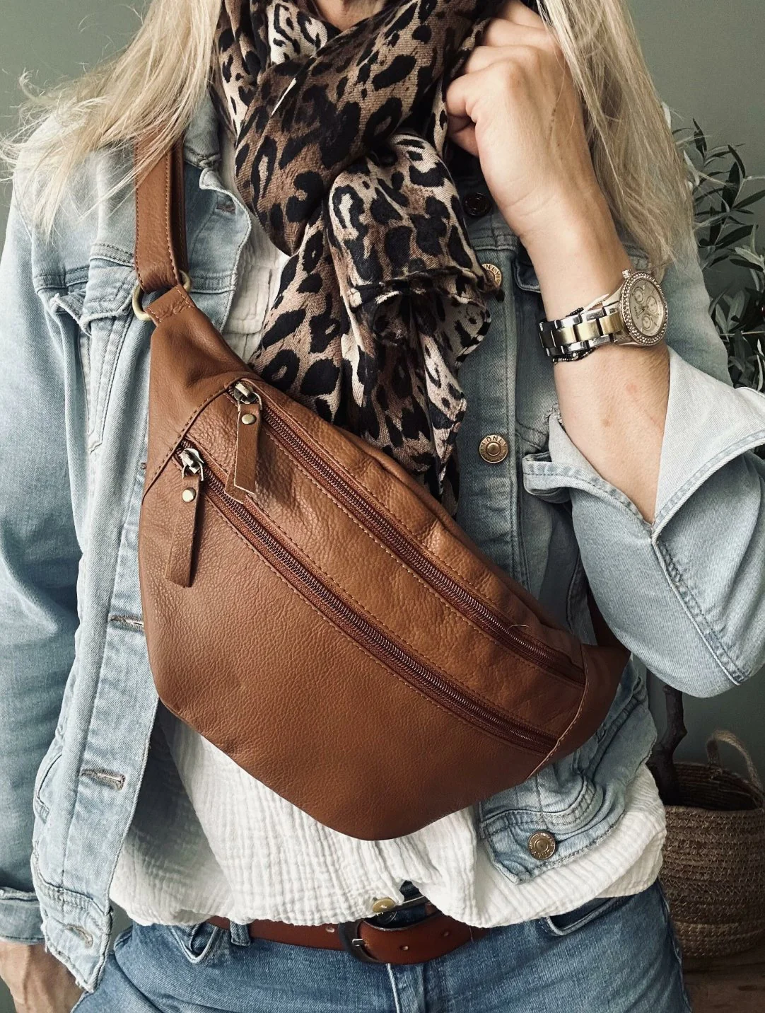 Bumbag Ella dark cognac