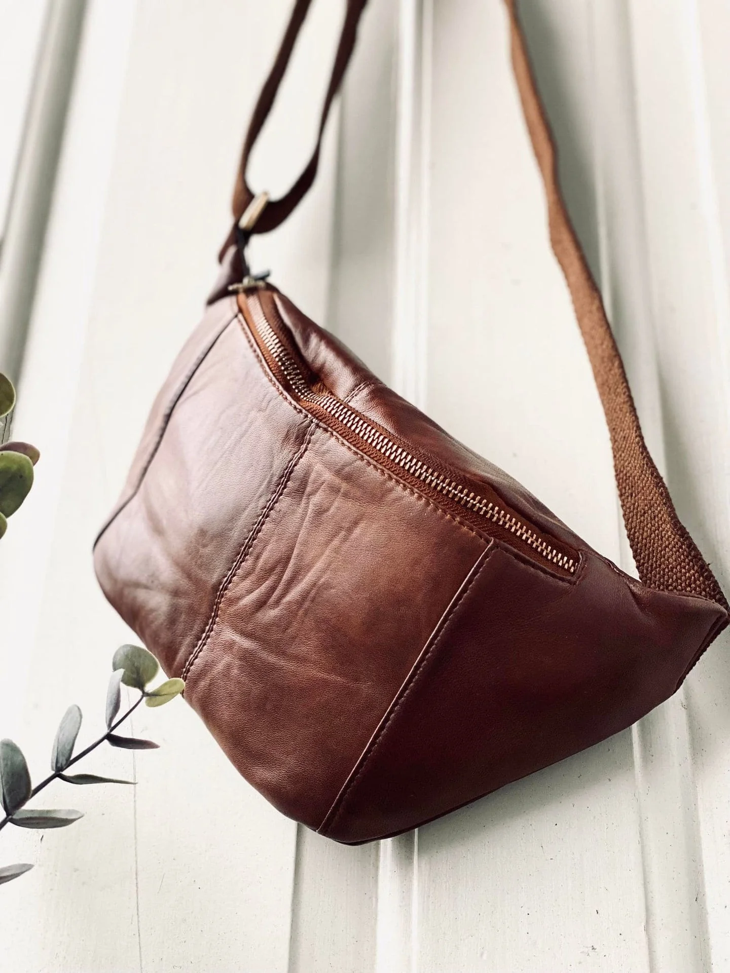 Bumbag JUNE - Dark cognac - Image 4