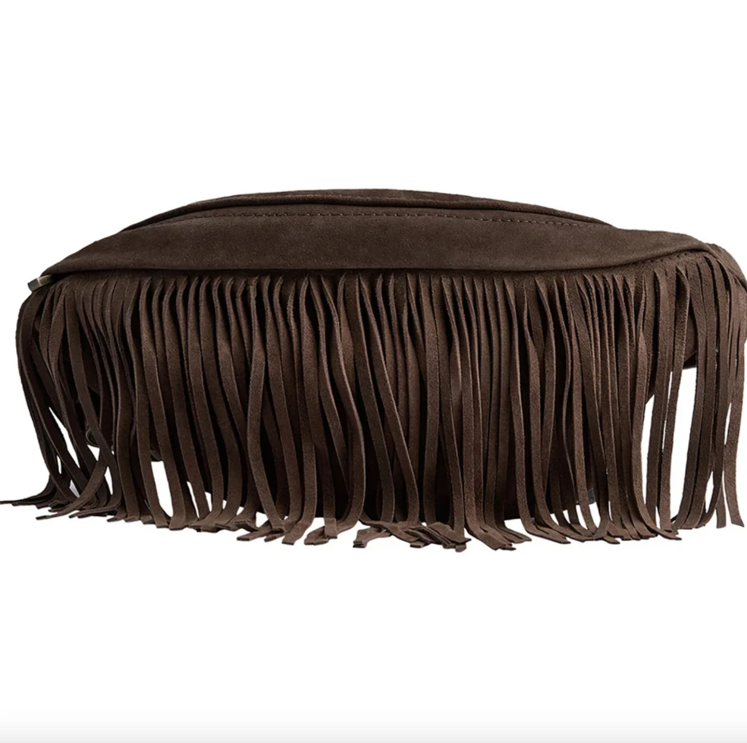 Bumbag med frynser - Deer brown - Image 8