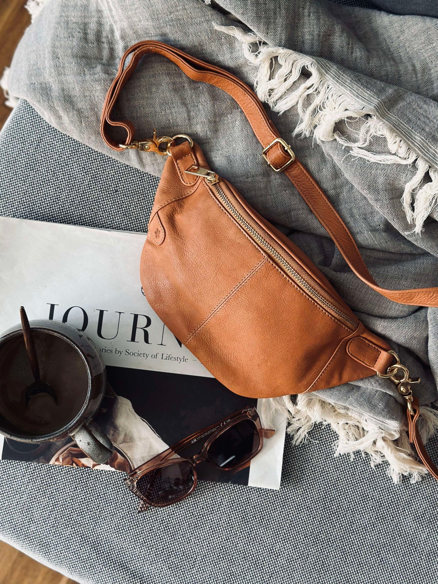 Bumbag Molly - Cognac / gull - Image 2