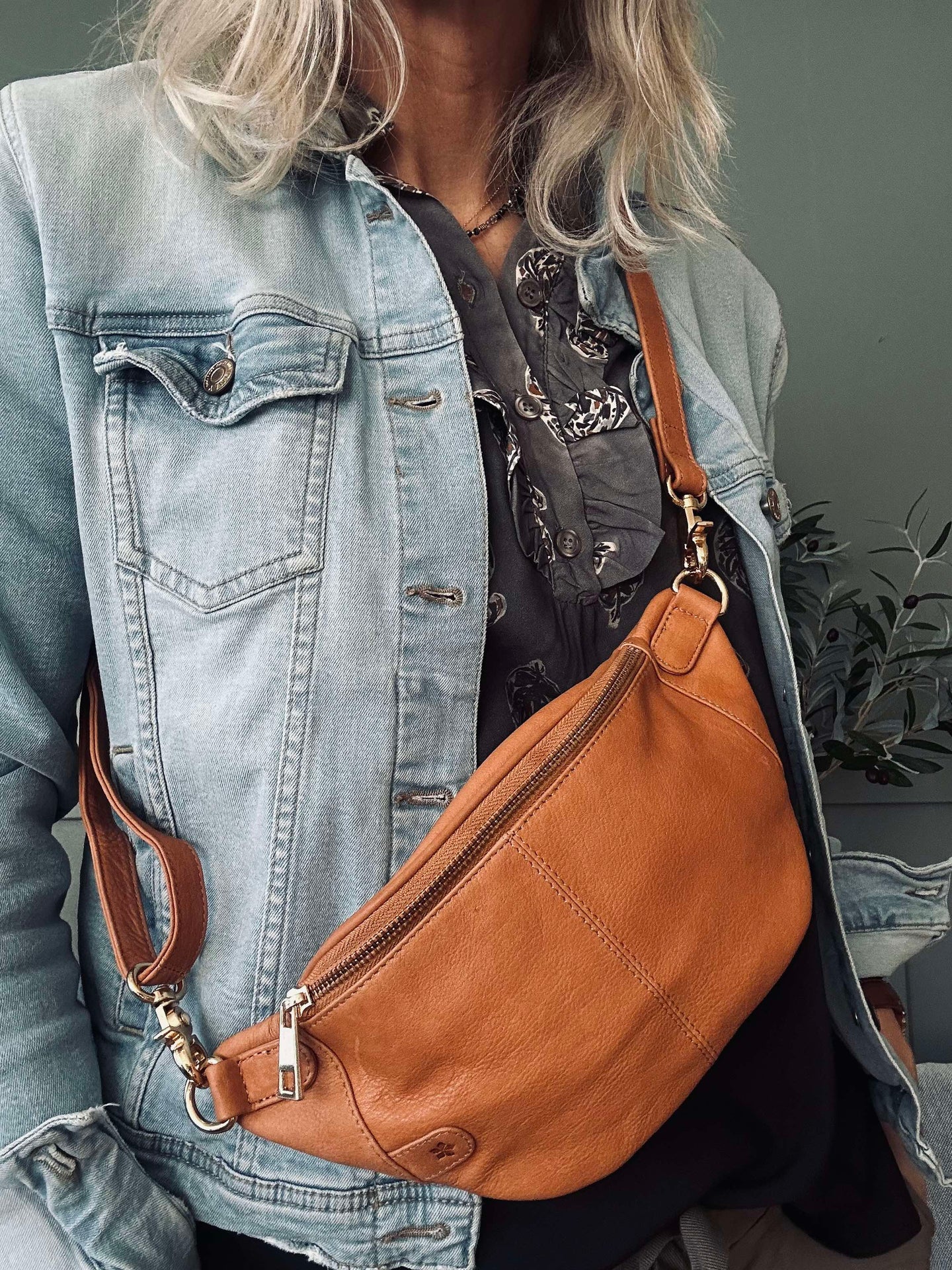 Bumbag Molly - Cognac / gull - Image 5
