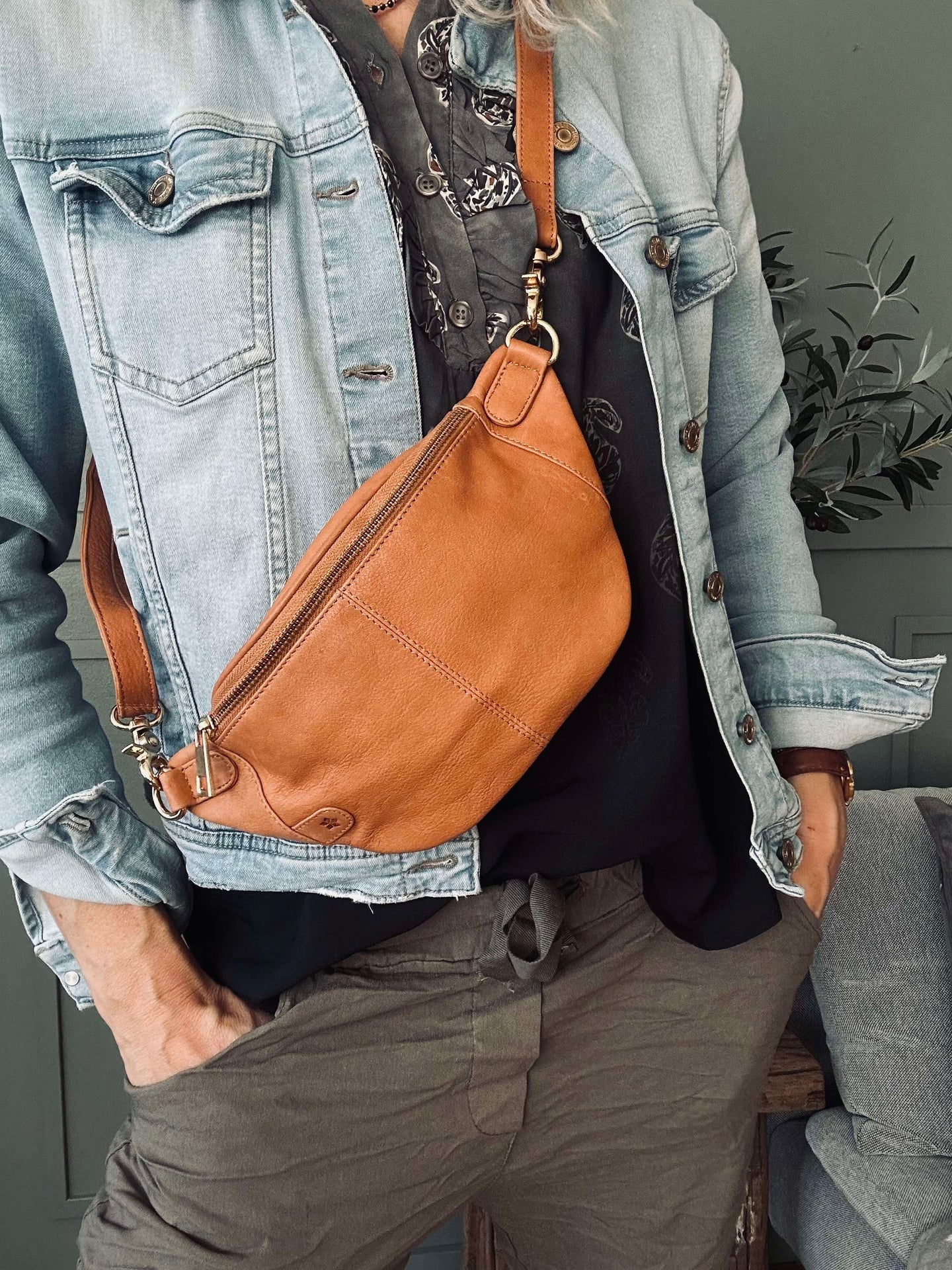 Bumbag Molly - Cognac / gull - Image 6