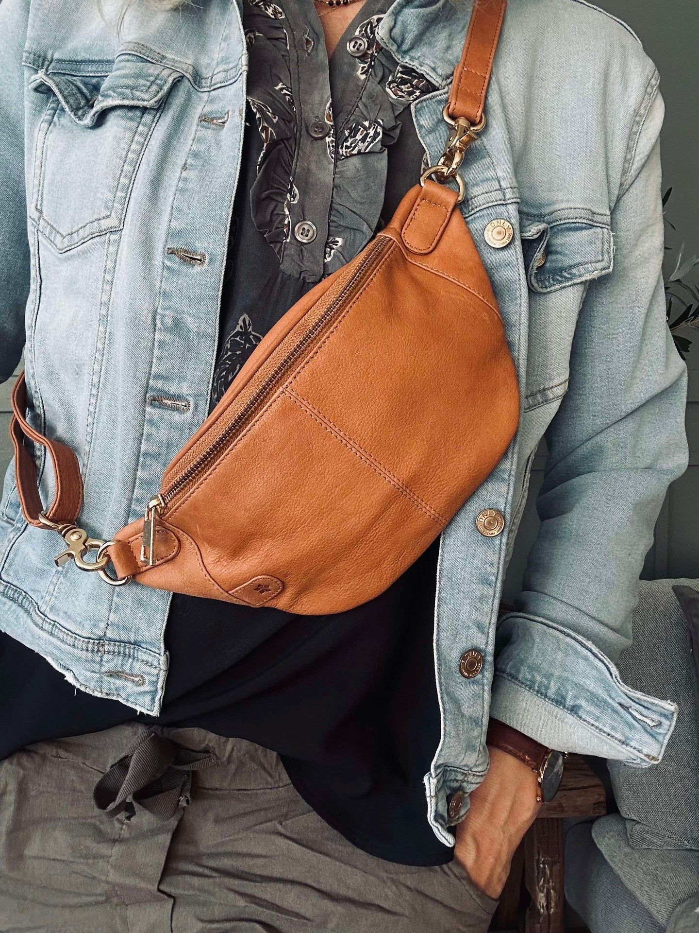 Bumbag Molly - Cognac / gull - Image 7