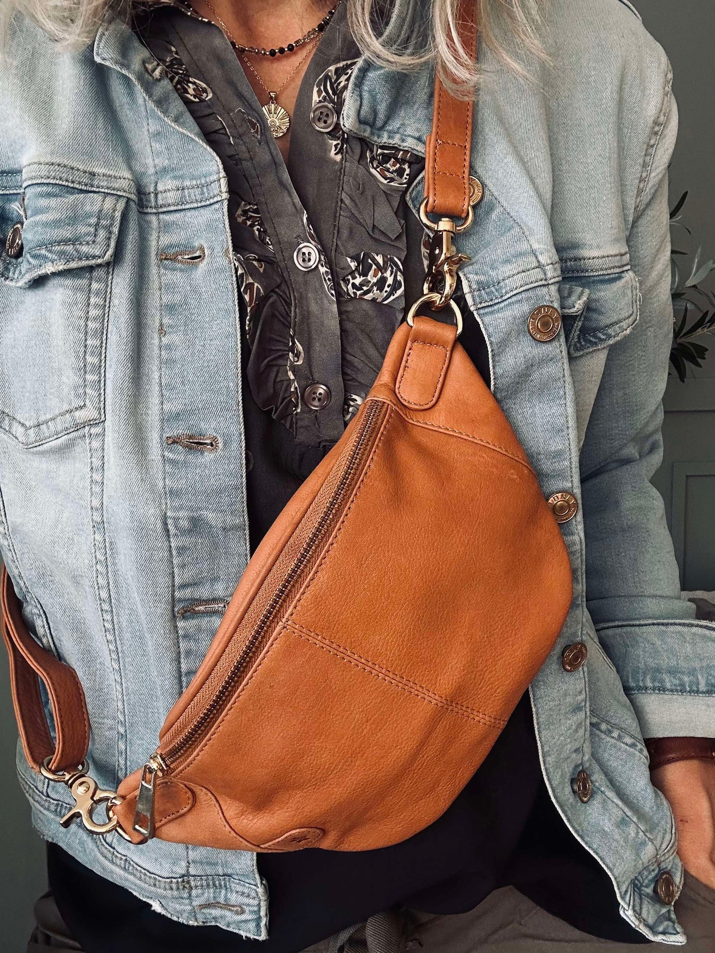 Bumbag Molly - Cognac / gull - Image 8