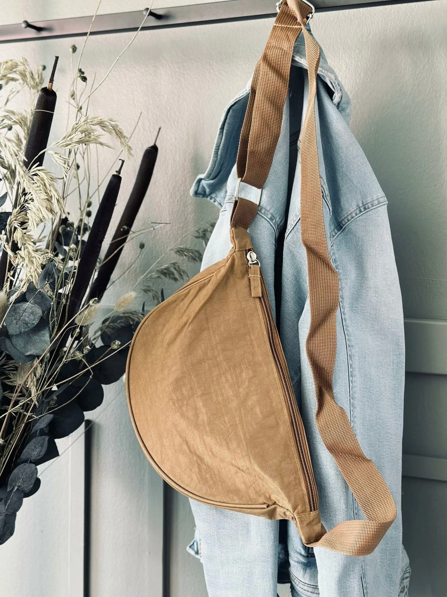 Mageveske nylon – Camel