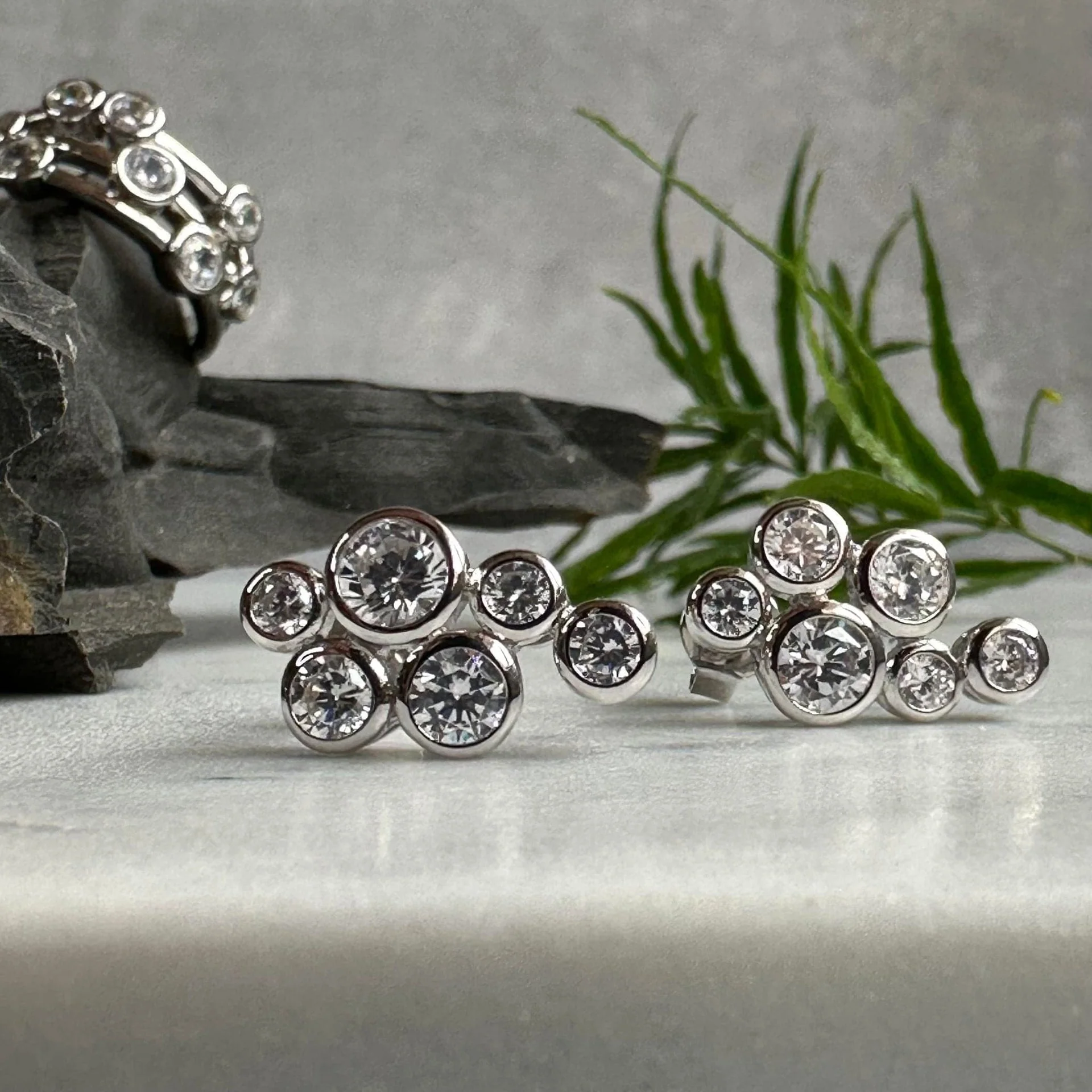 Øreringer Miriam Clear - Sterling Silver