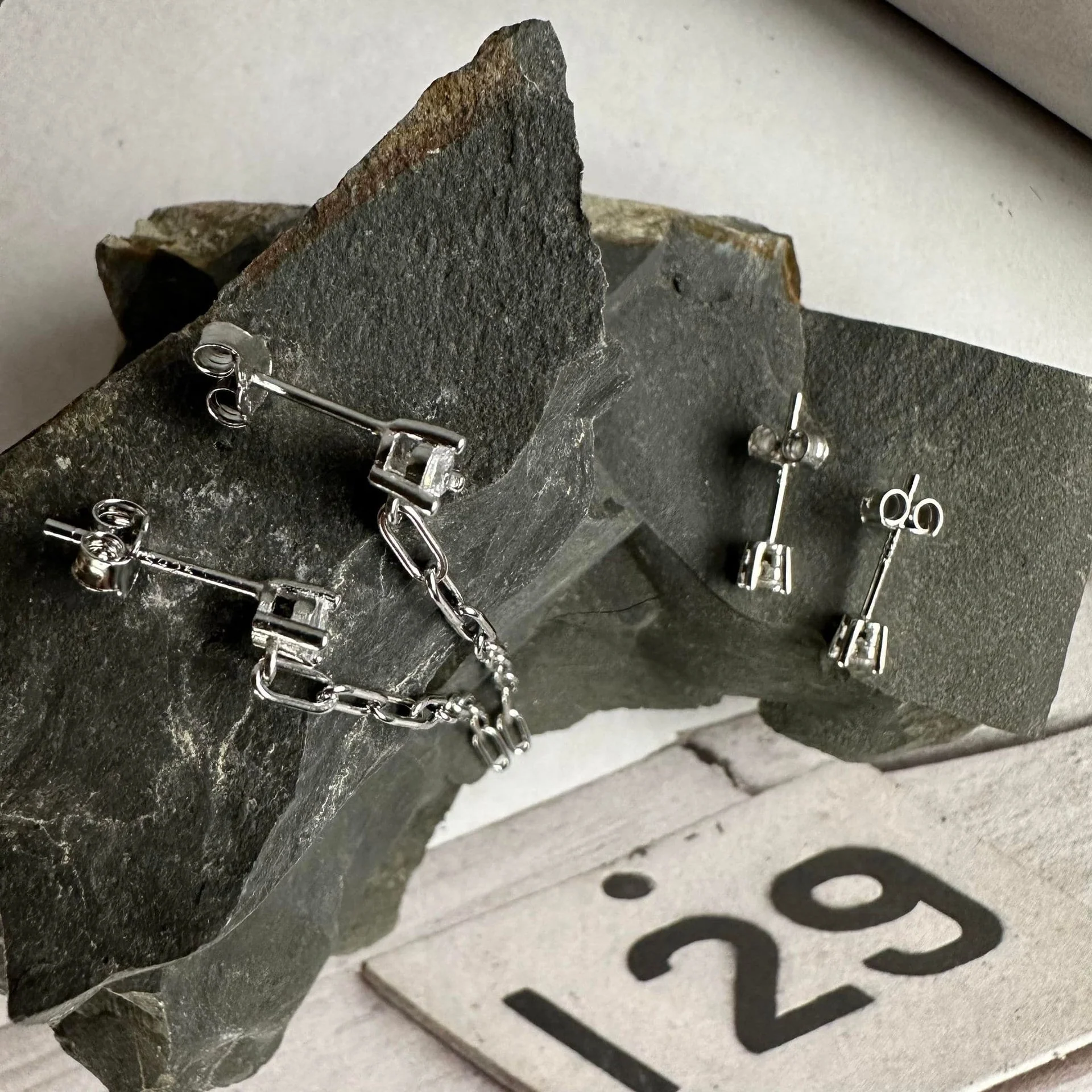Mix box m. 4 øreringer - Jessica Sterling silver - Image 2