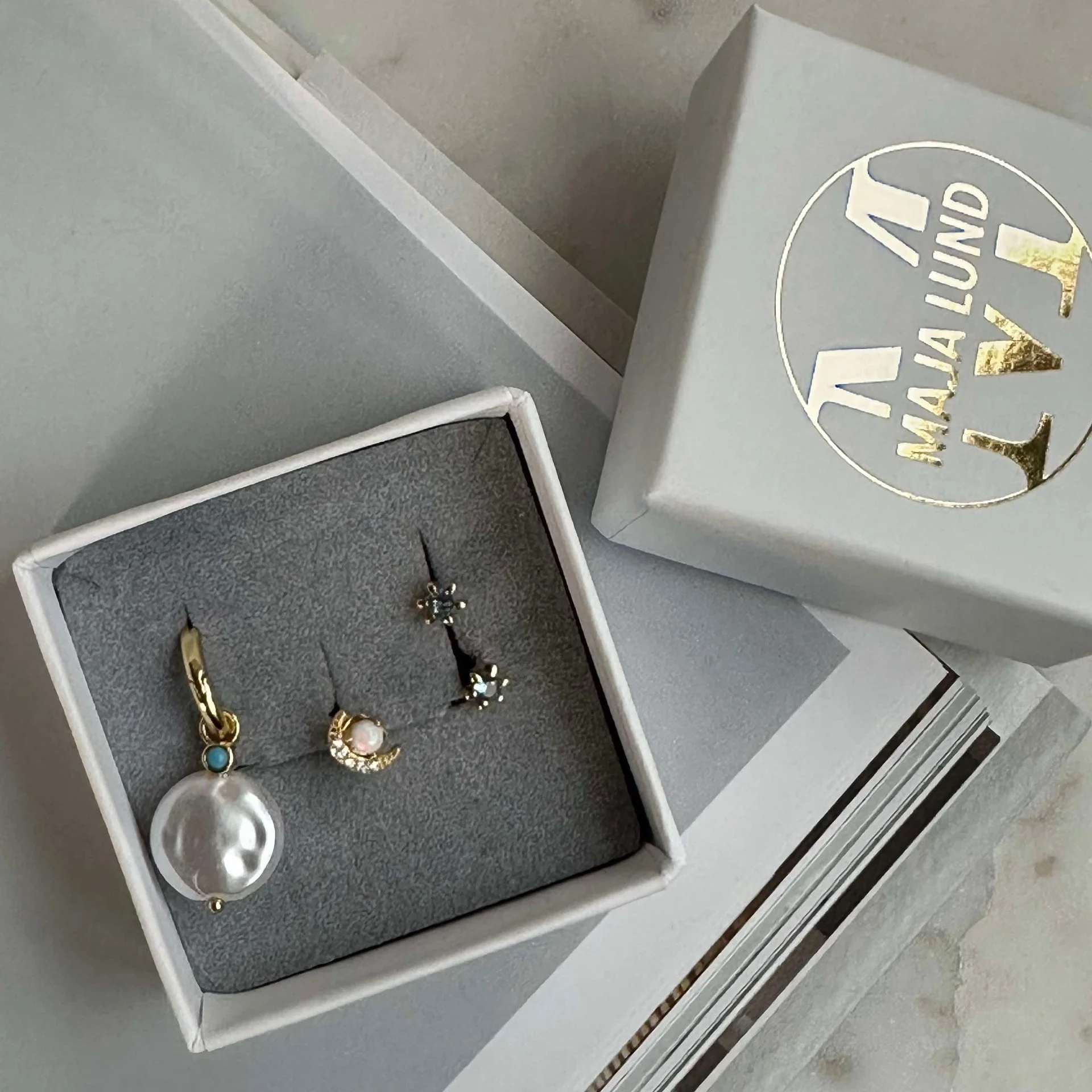 Mix box OLYMPIA med 4 øreringer - Sterling Silver - Image 3