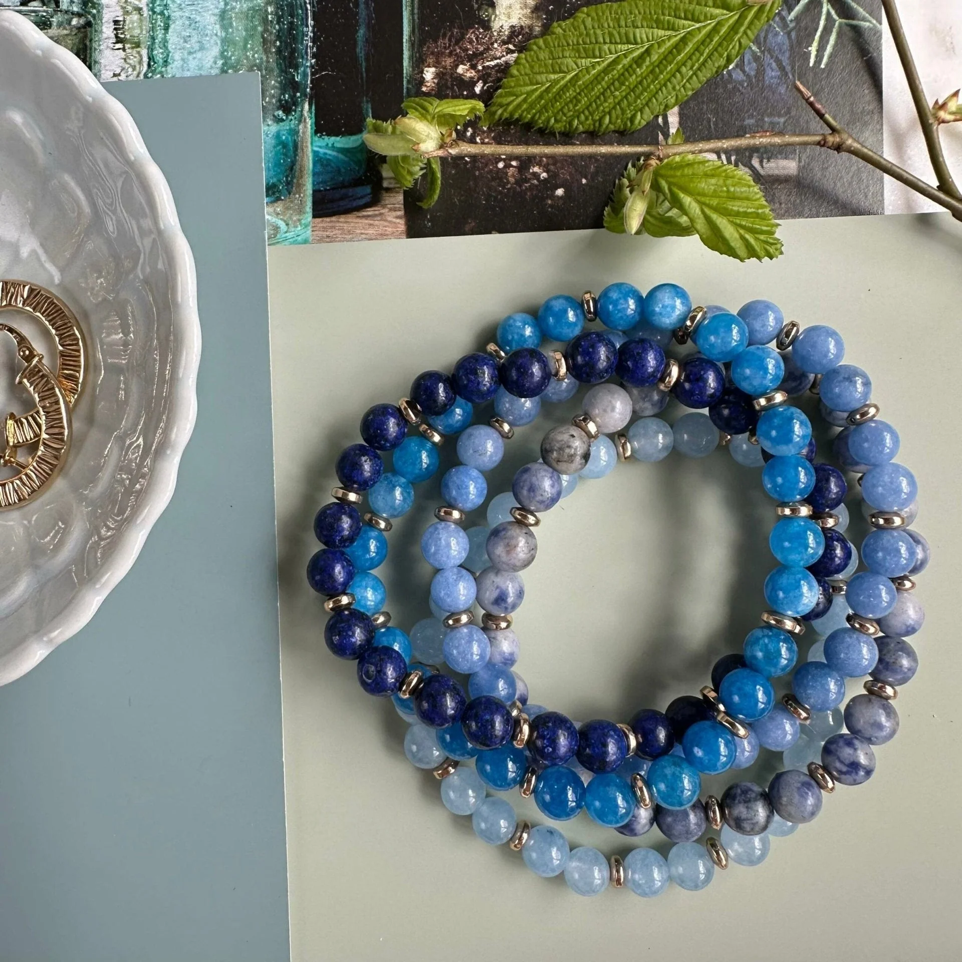 Armbånd Mollie – Blue mix - Image 6