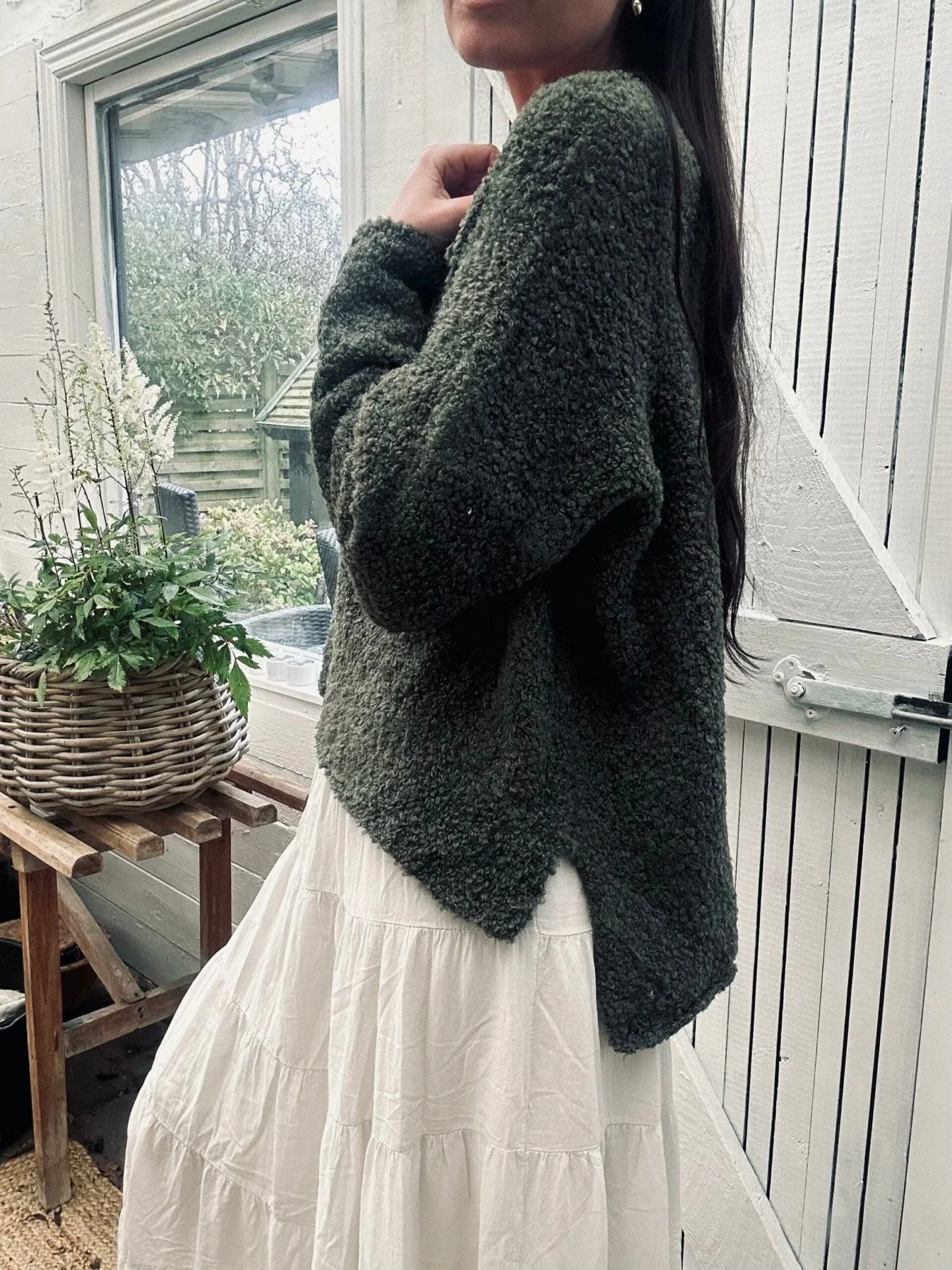Bluse Naomi Oliven - Image 4