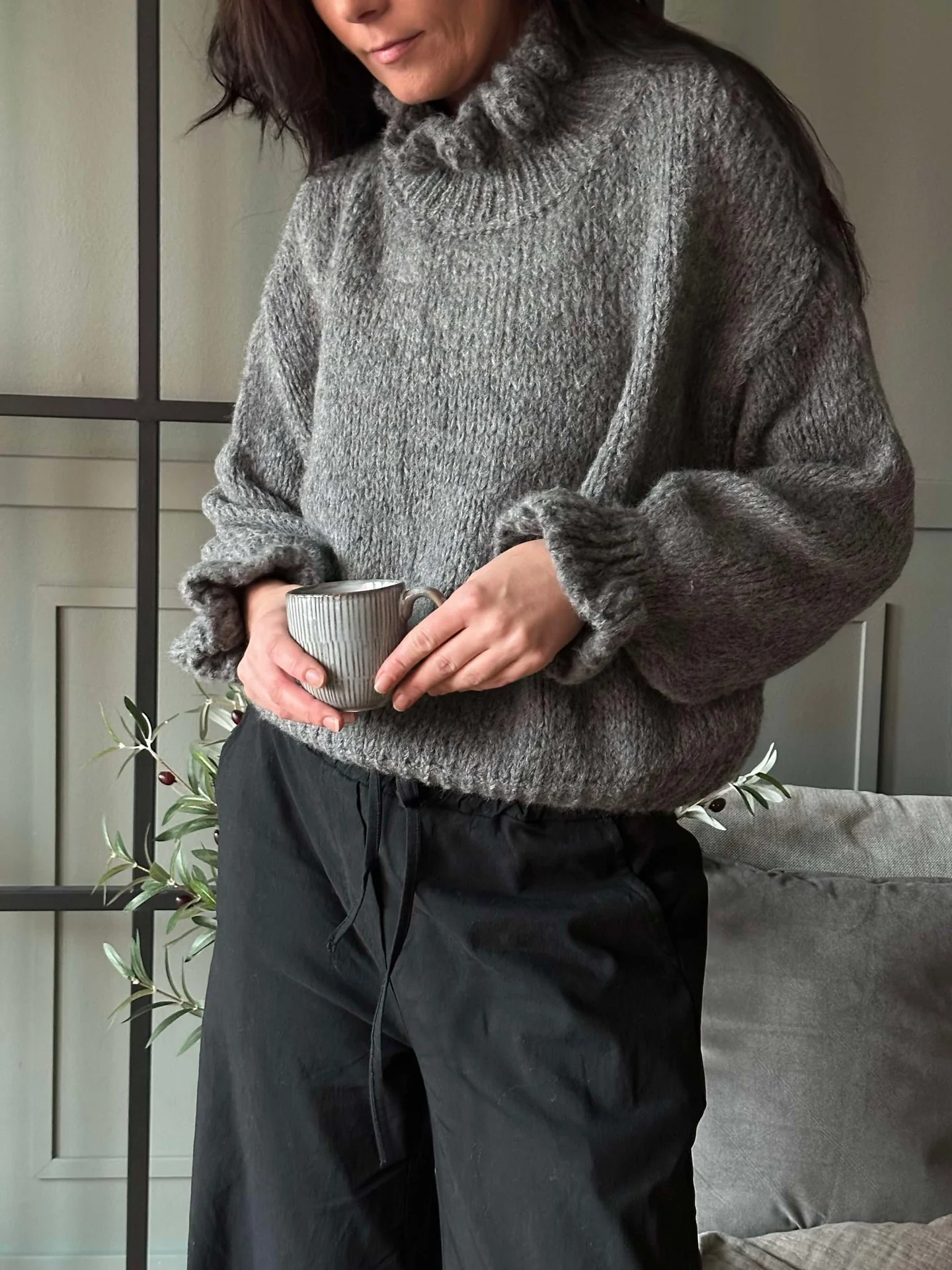Strikk Nina - Mørk grå - Image 2
