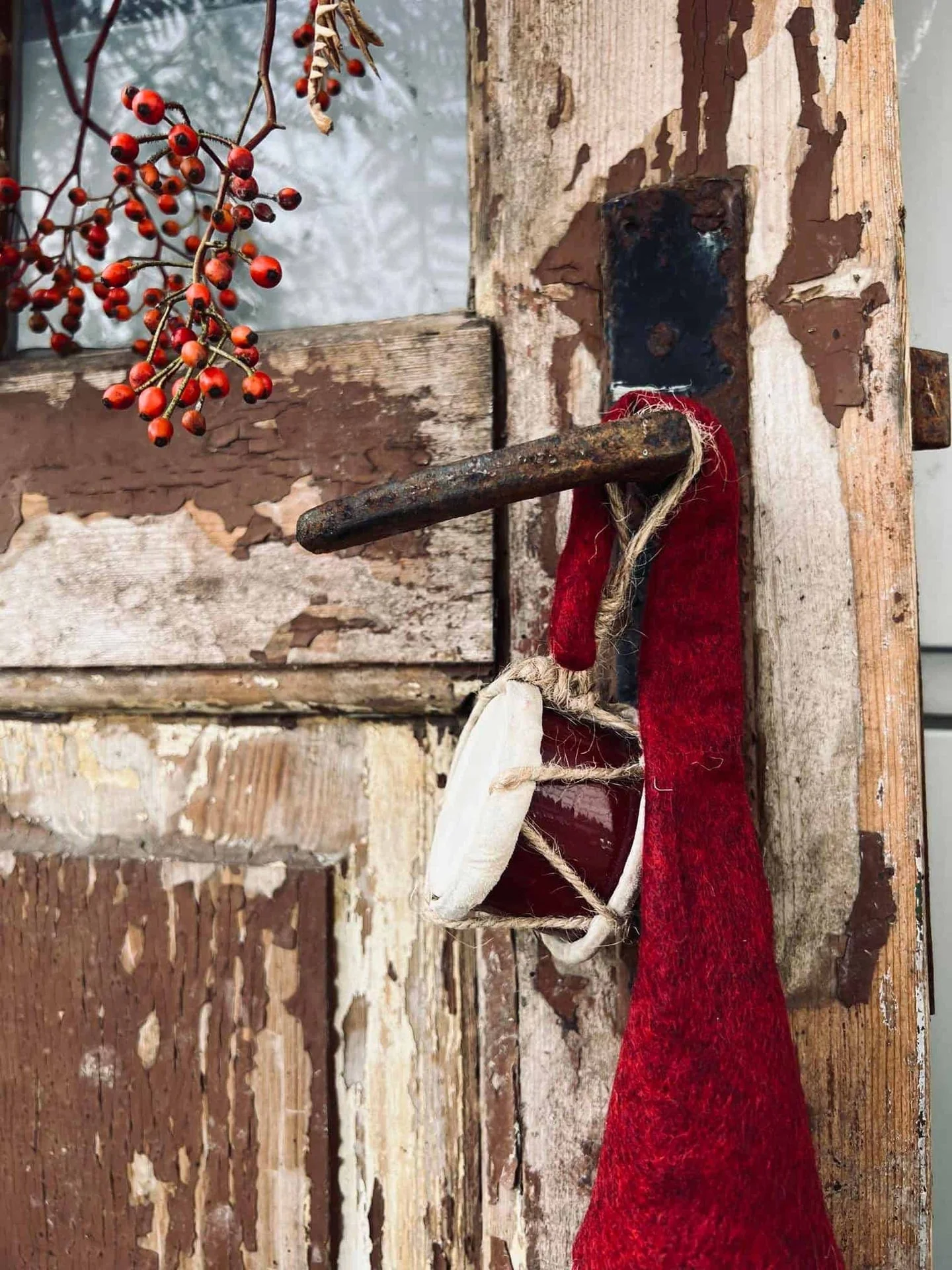 Nisse med skjegg - Rød filt 36cm - Image 2