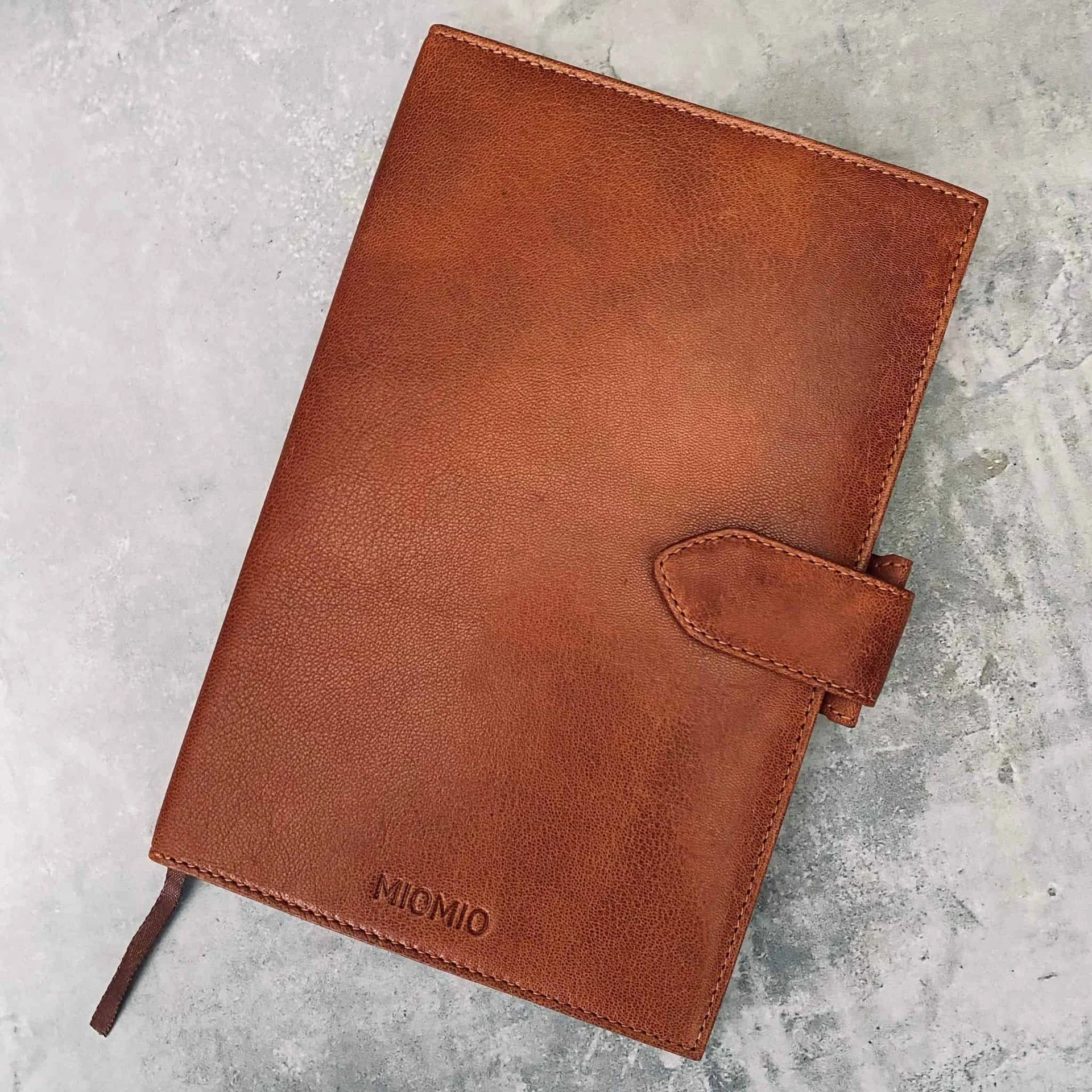 Notatbok i skinn – Cognac VIAMAJA – A5