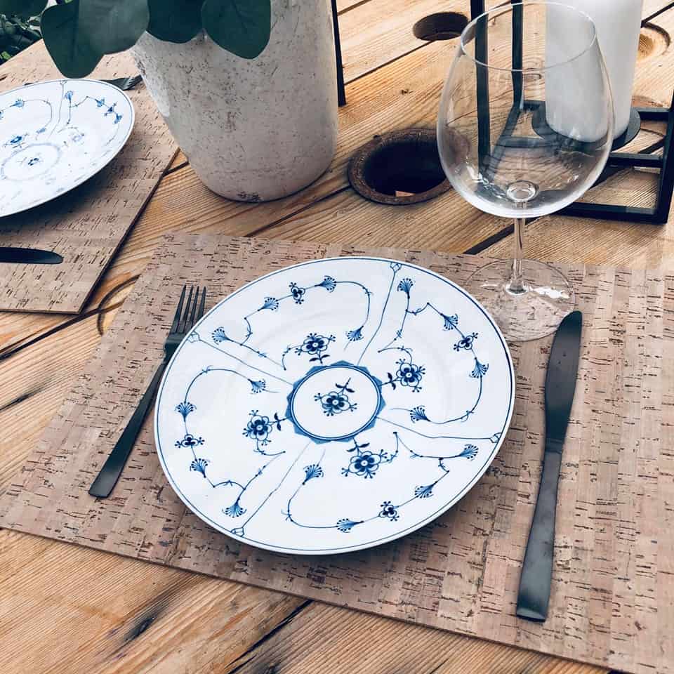 Kork dekkeserviett – Nordic Grey – Liten