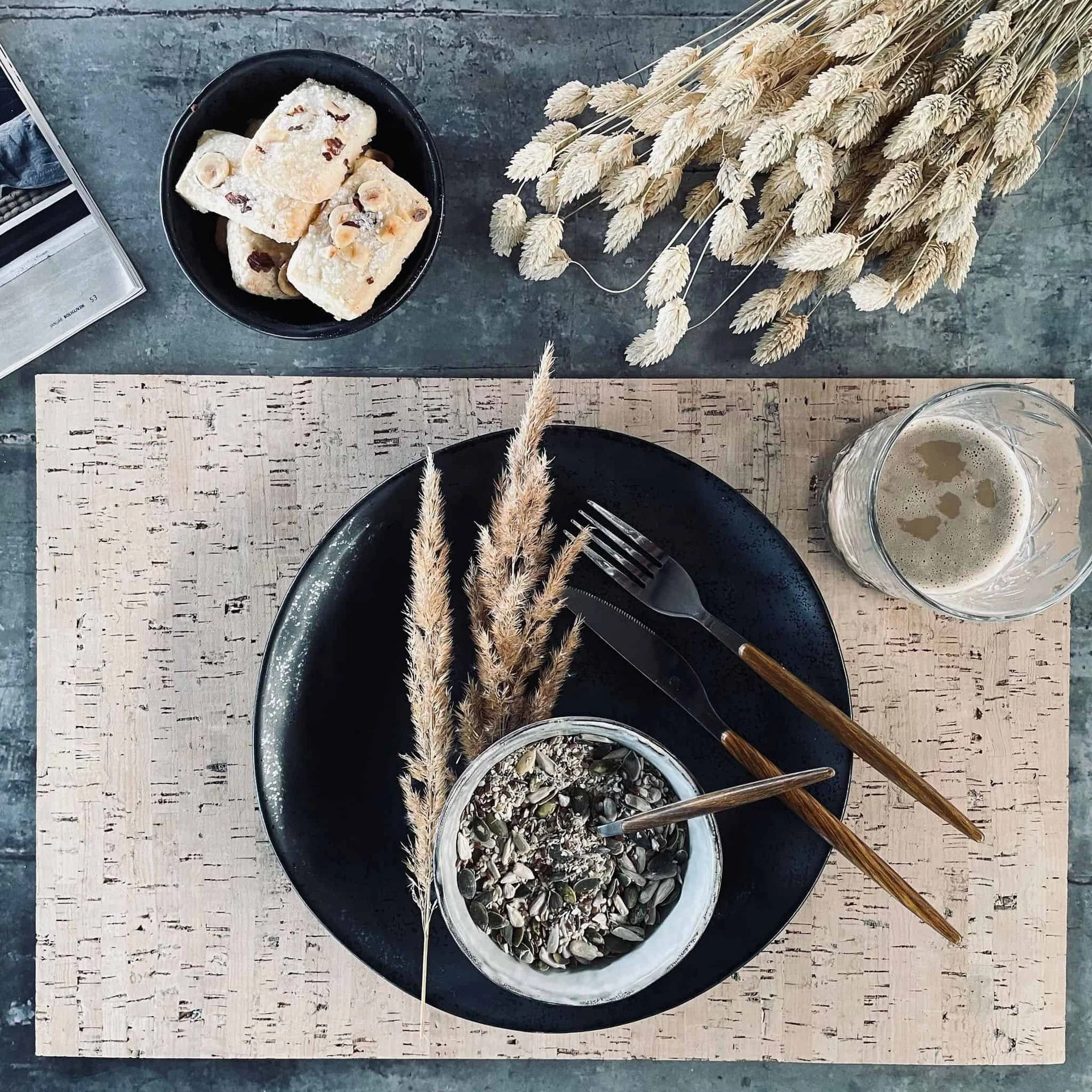 Kork bordbrikke - Nordic creme - Liten