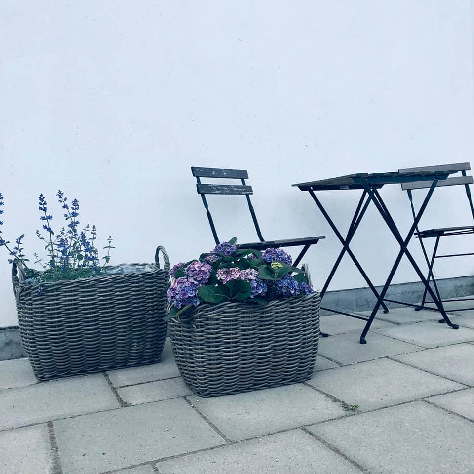 Plantekurv i rattan - Liten - Image 5