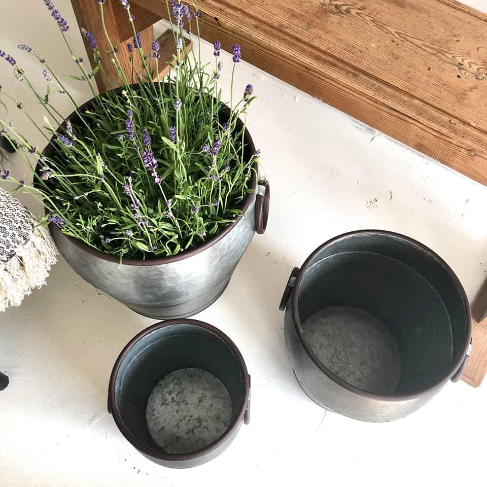 Sinkbøtte til blomster eller oppbevaring - Liten - Image 3