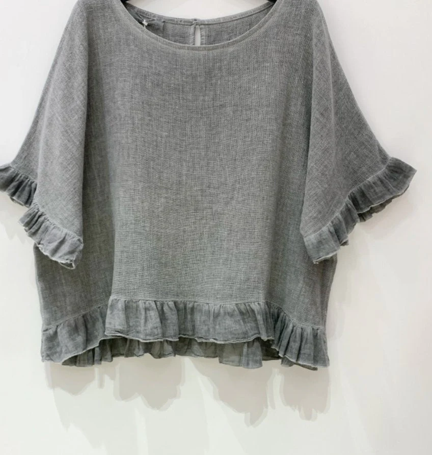 Bluse Olivia linmix stone - Image 3