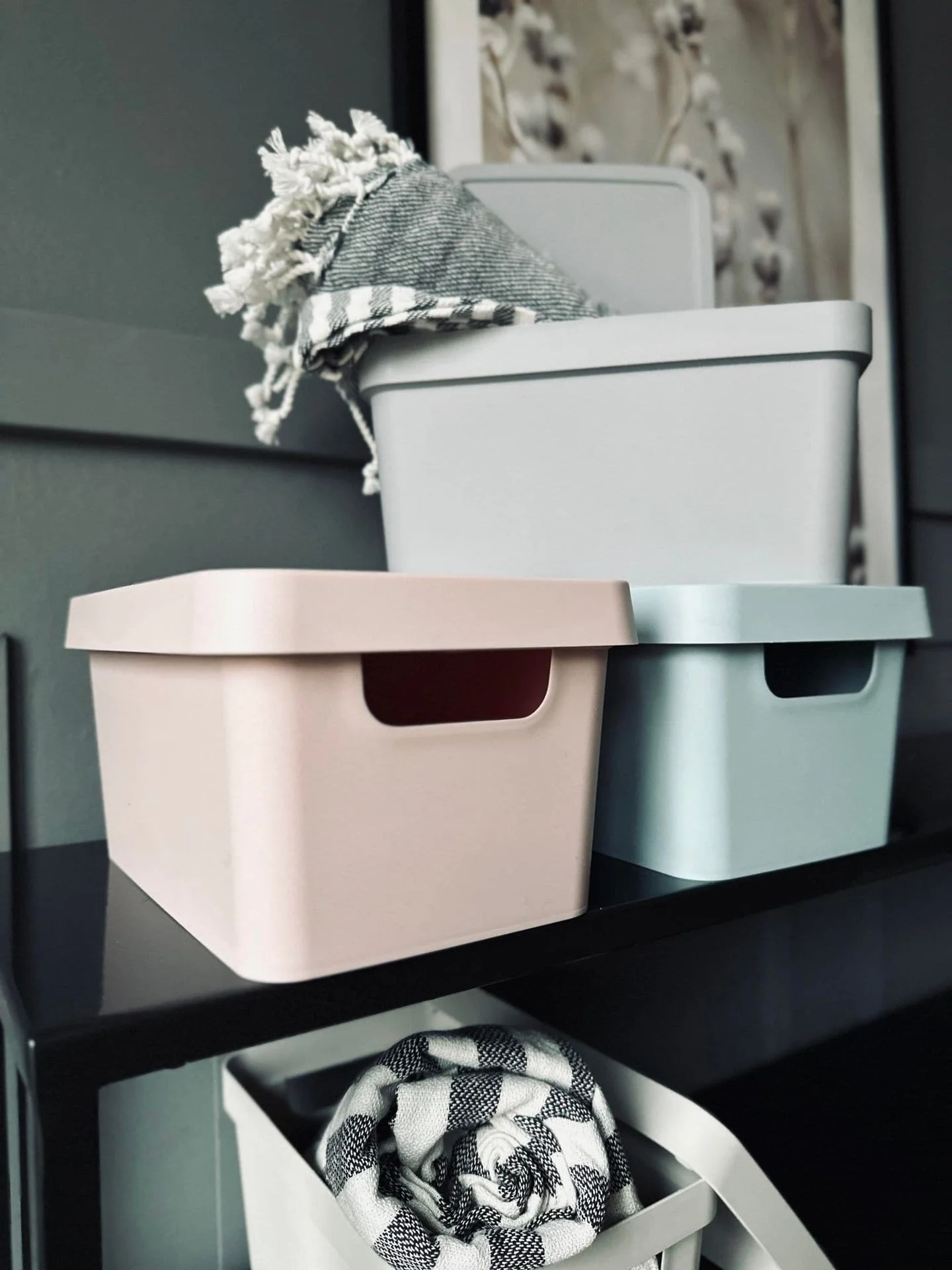 Oppbevaringsboks med lokk – Light Color Mix - Image 6