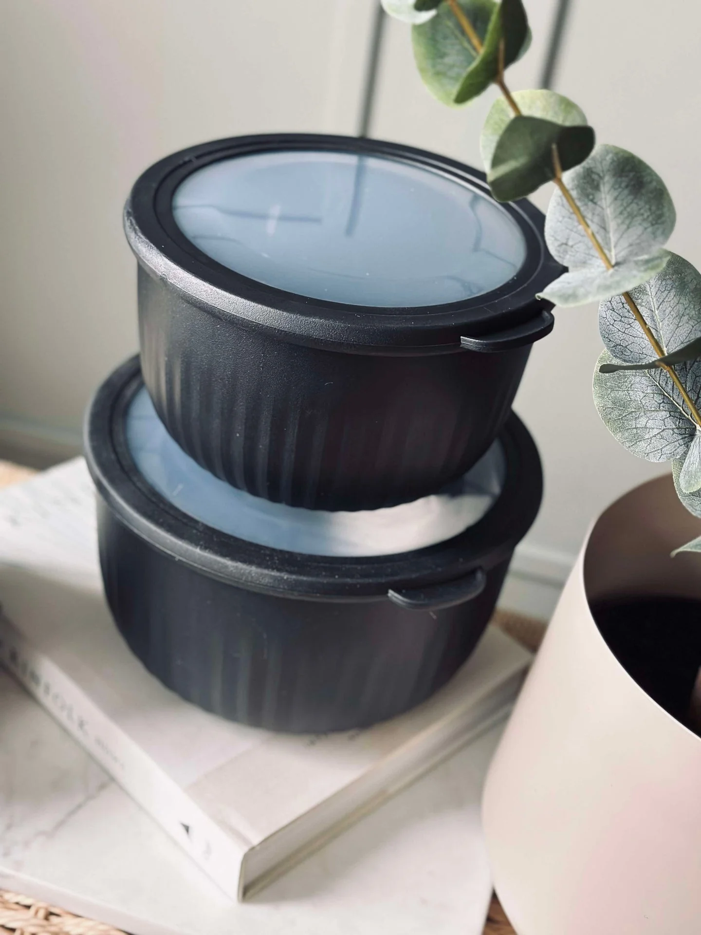 Oppbevaringsbokser Black – Sett med 4 stk. - Image 4