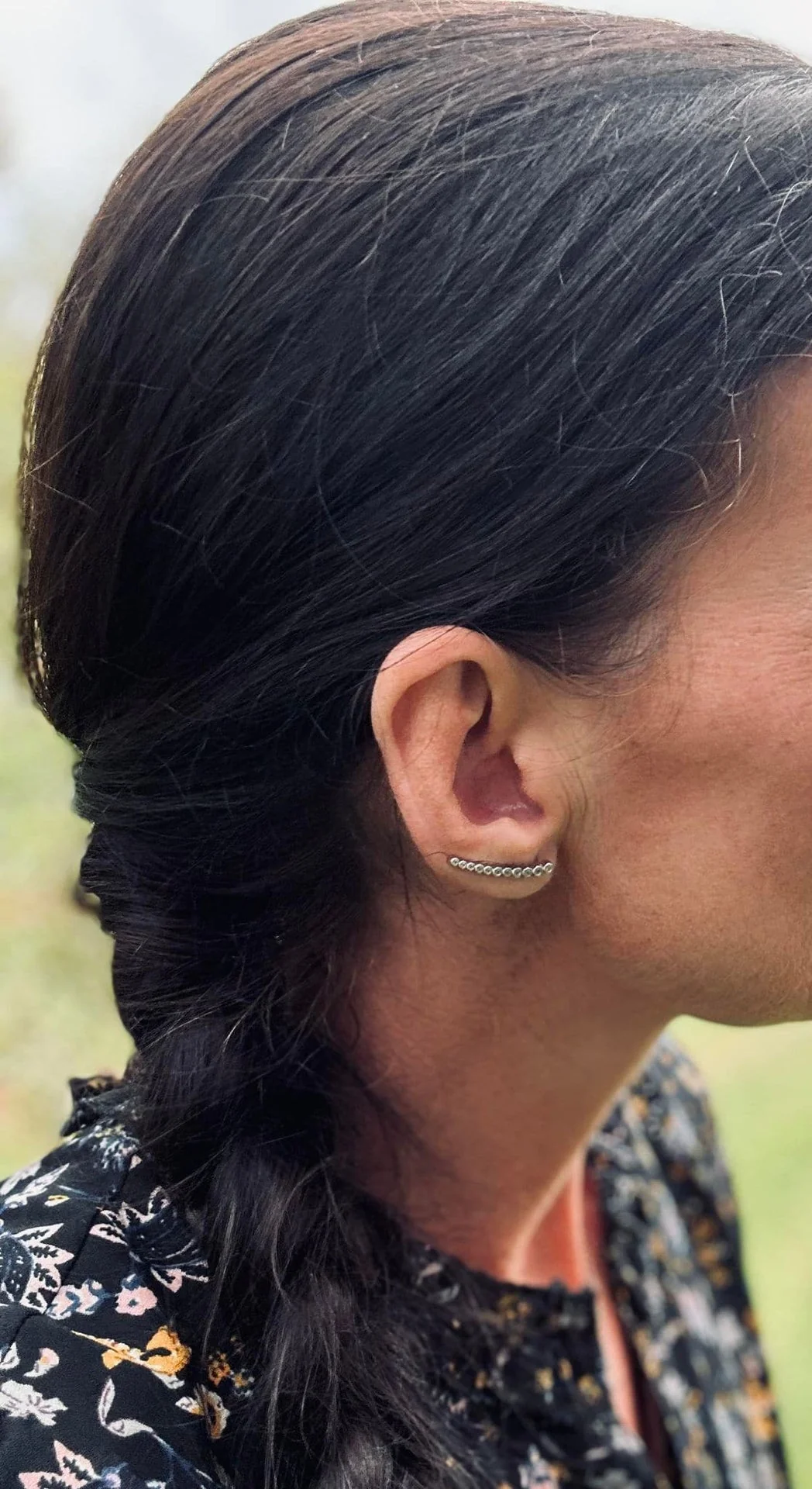 Earclimber Laura Høyre - Sterling Silver