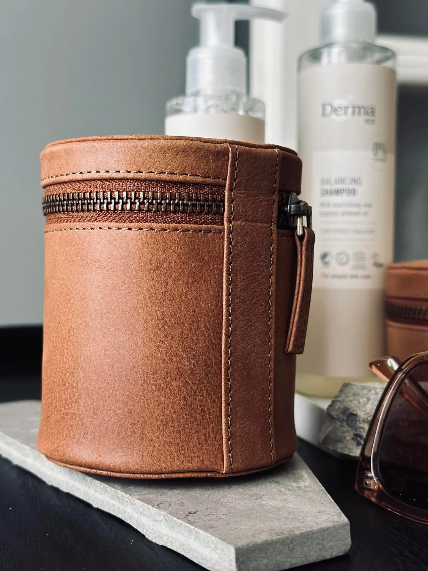 Organiser Leather - Big cognac - Image 3