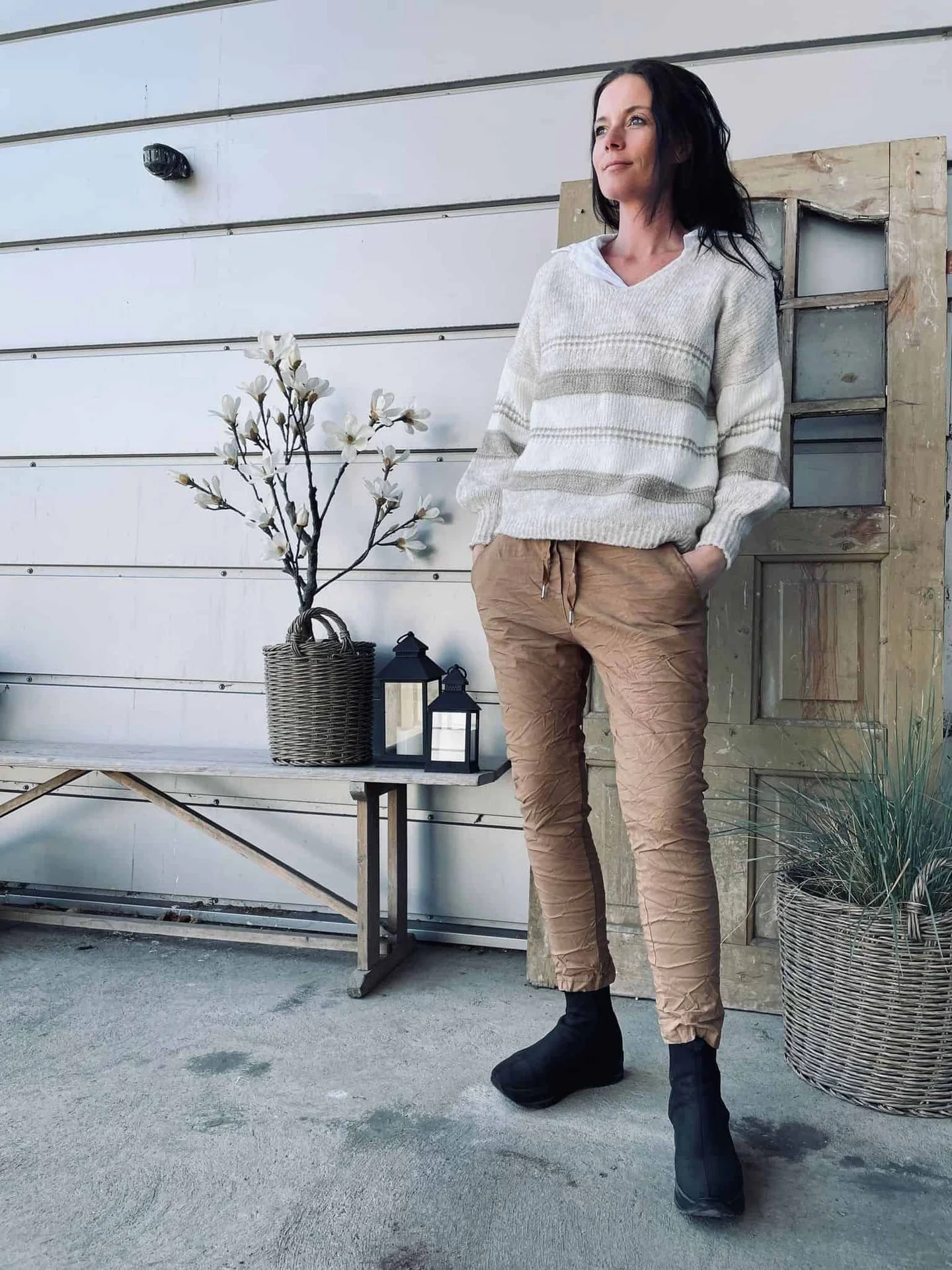 Strikk Oversize Alma Beige - Image 2