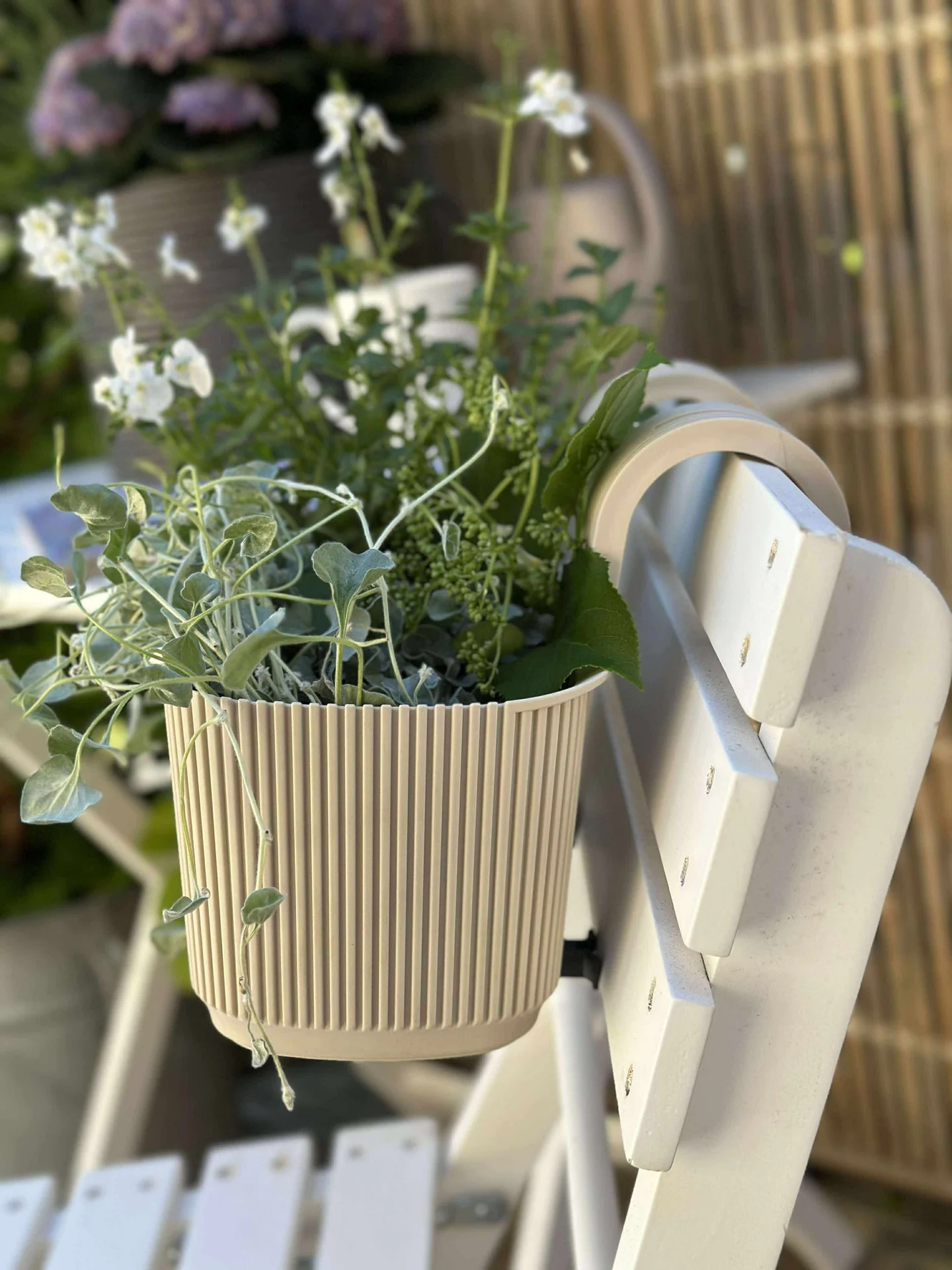 Plantekasse med oppheng – Krem - Image 3