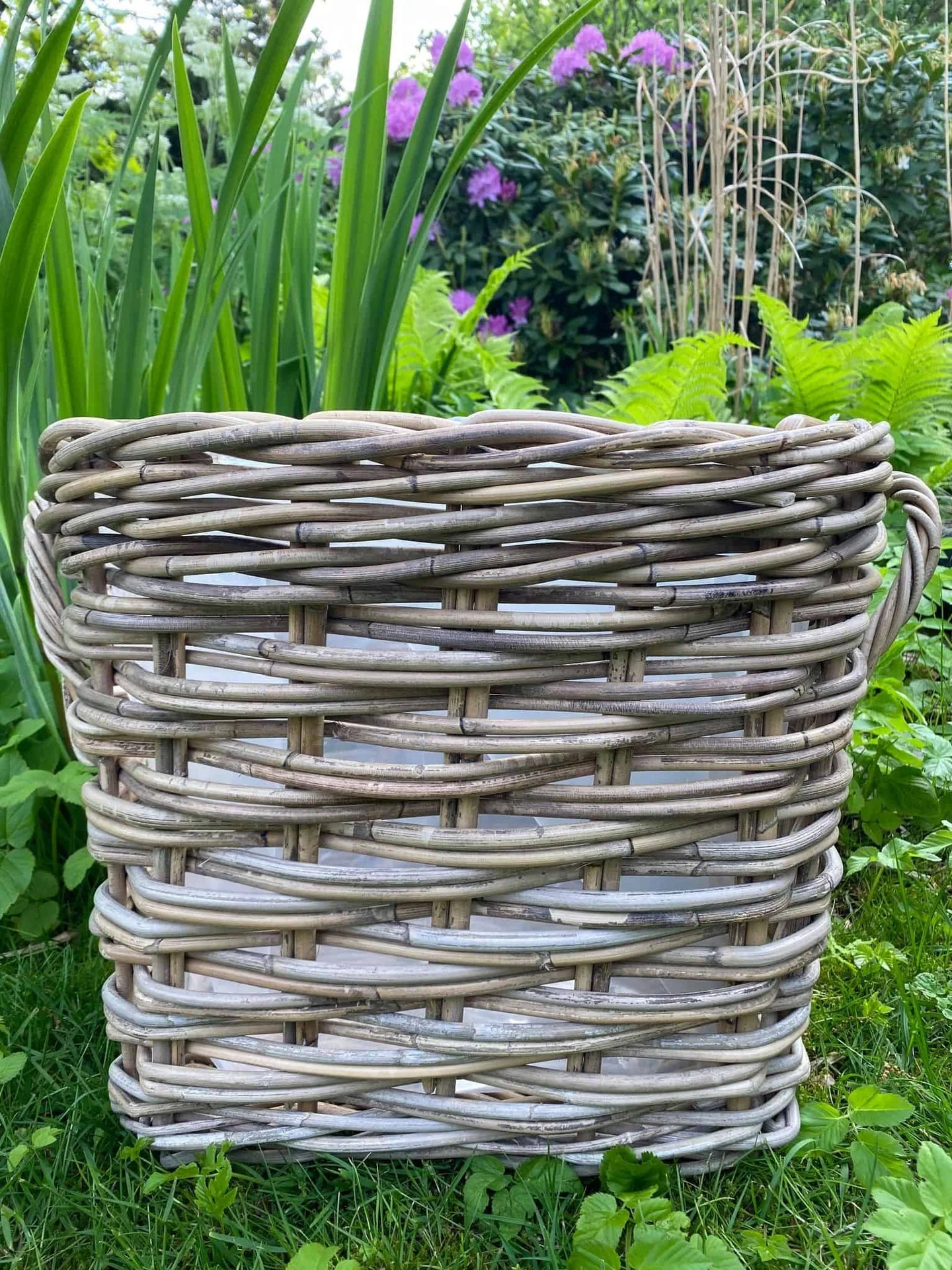 Plantekurv - Grå Rattan - Liten - Image 3