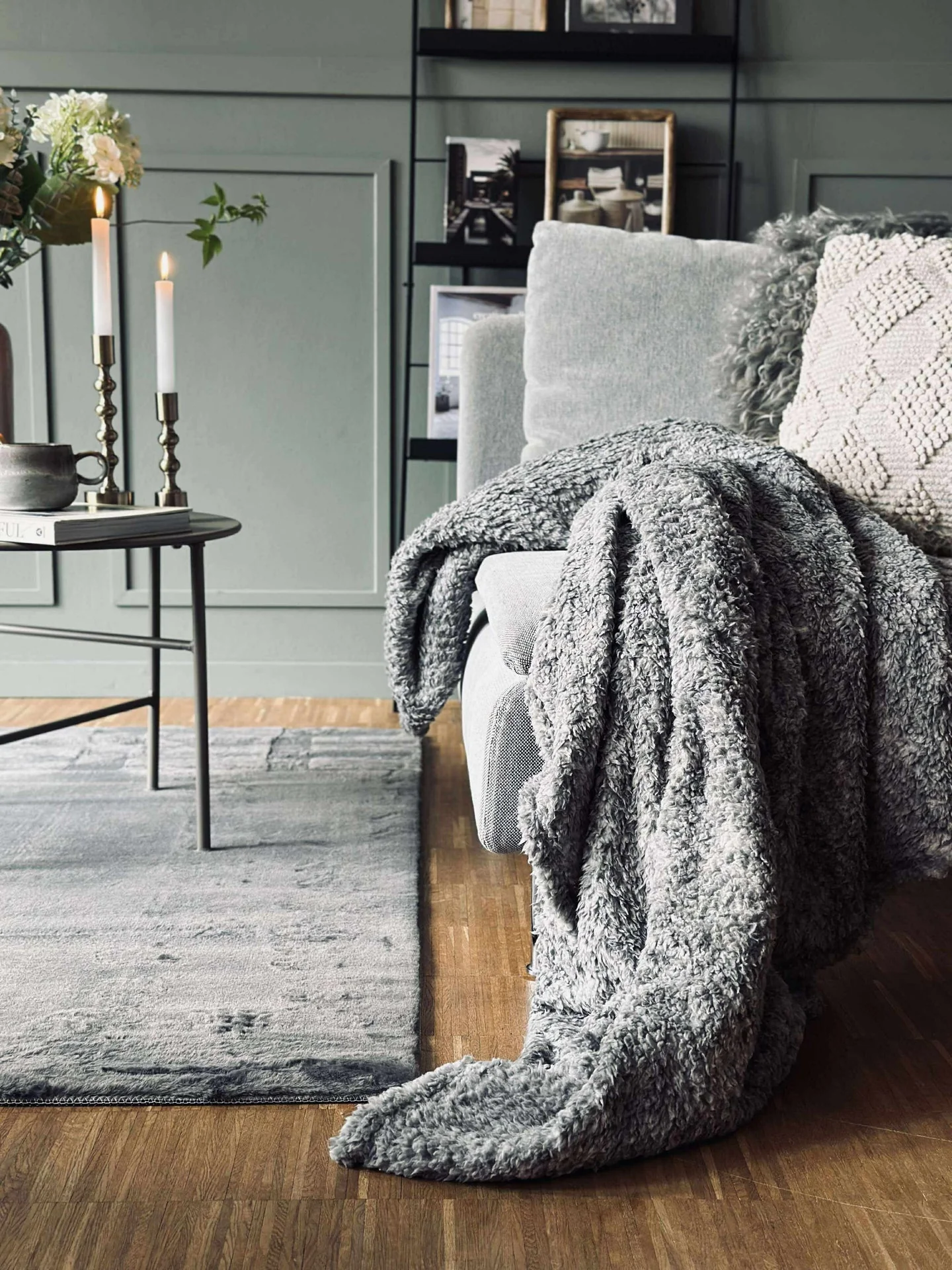 Pledd 150x200cm - Grey ultra soft - Image 3
