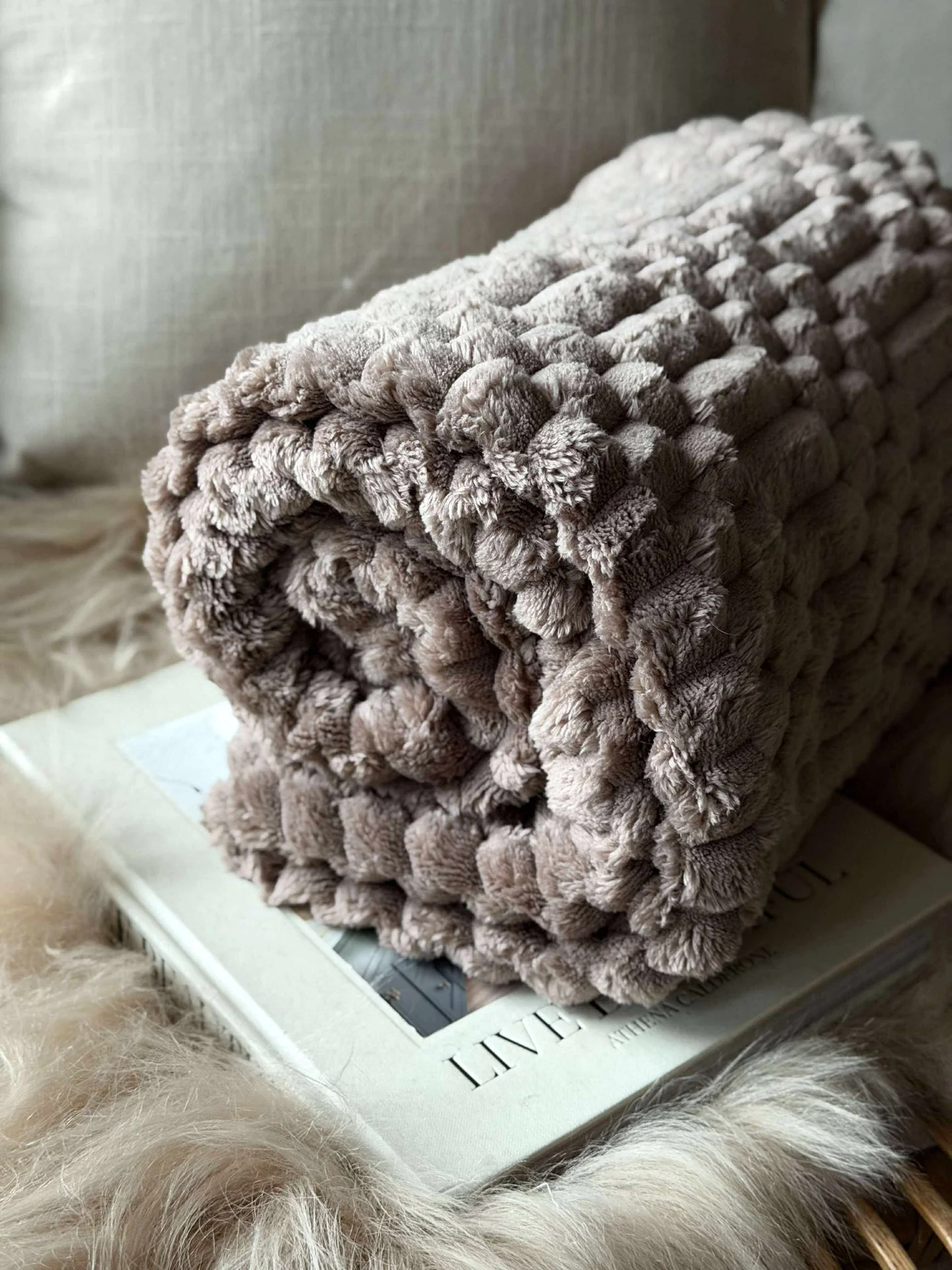 Pledd SUPER SOFT - Taupe - Image 6
