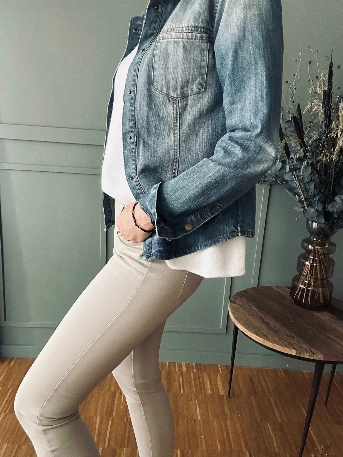Leggings Plus size 38-50 Beige - Image 3