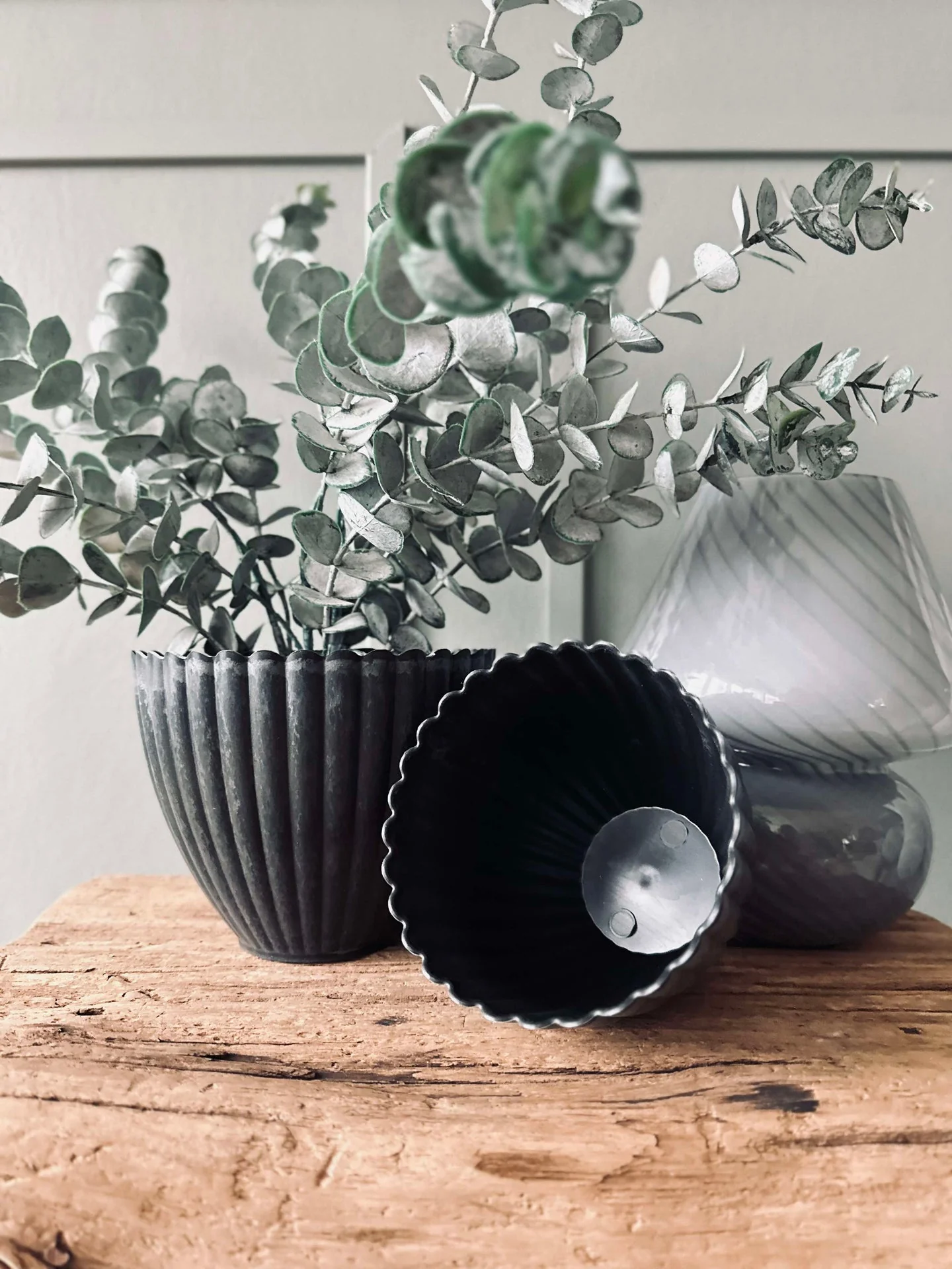 Potte i betong-look - Stor grå - Image 7
