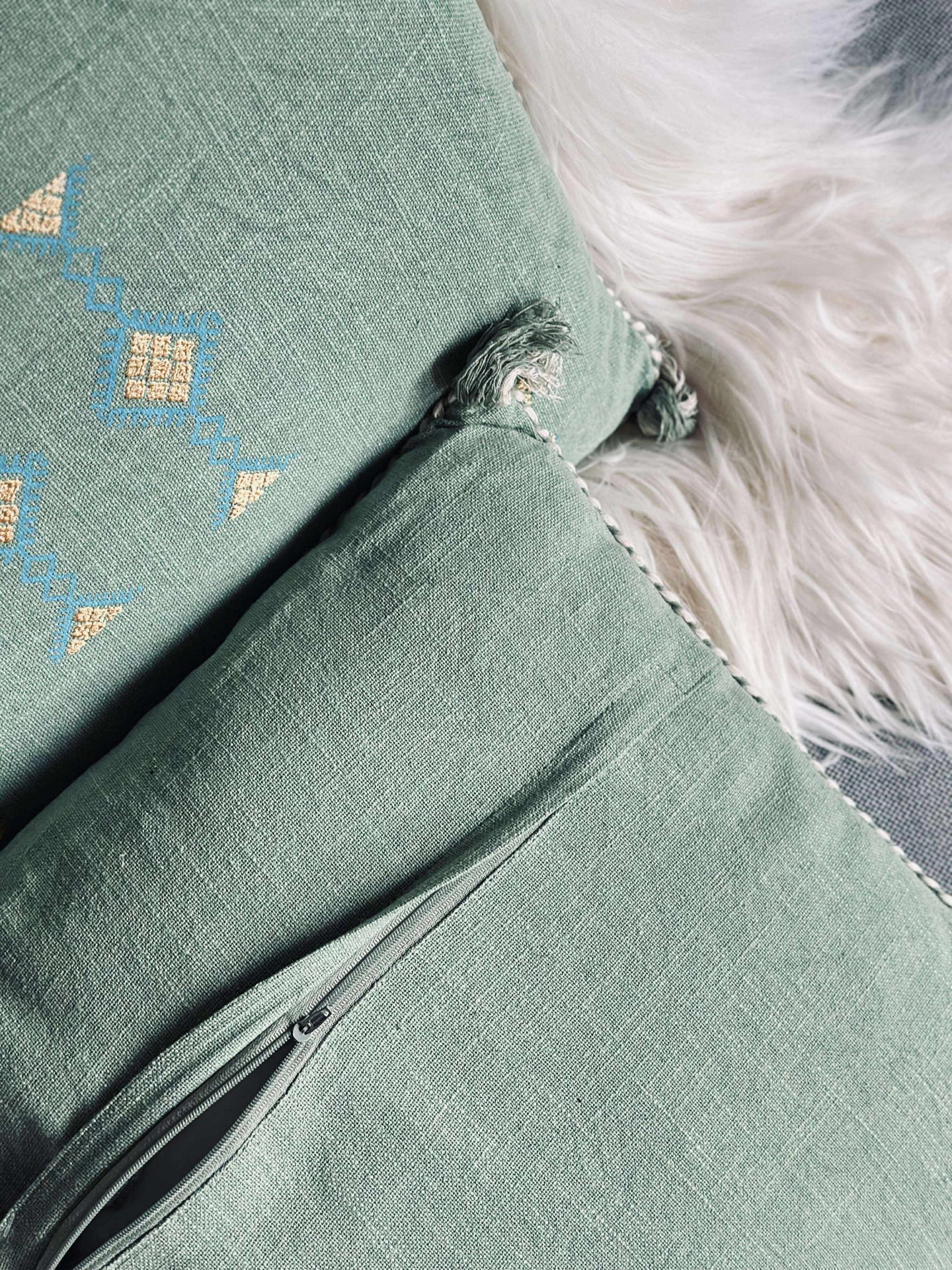 Pute med fyll - Green boheme 2 stk. - Image 6