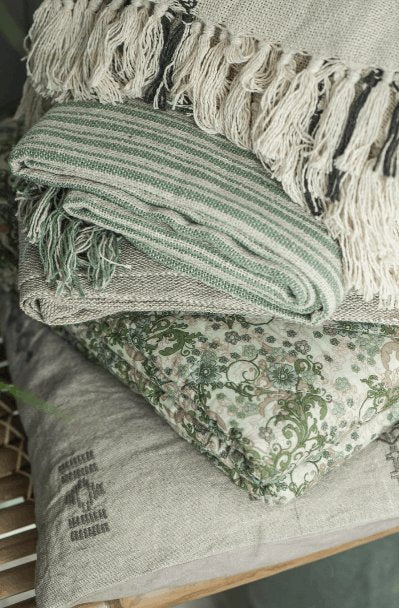 Quilt grønne, beige og brune farger - Image 4
