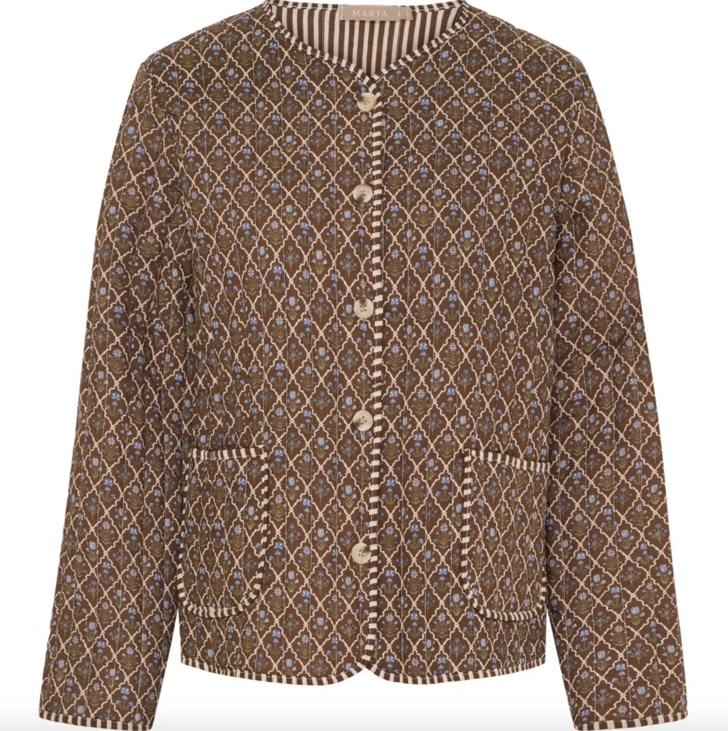 Jakke Quilt Brun